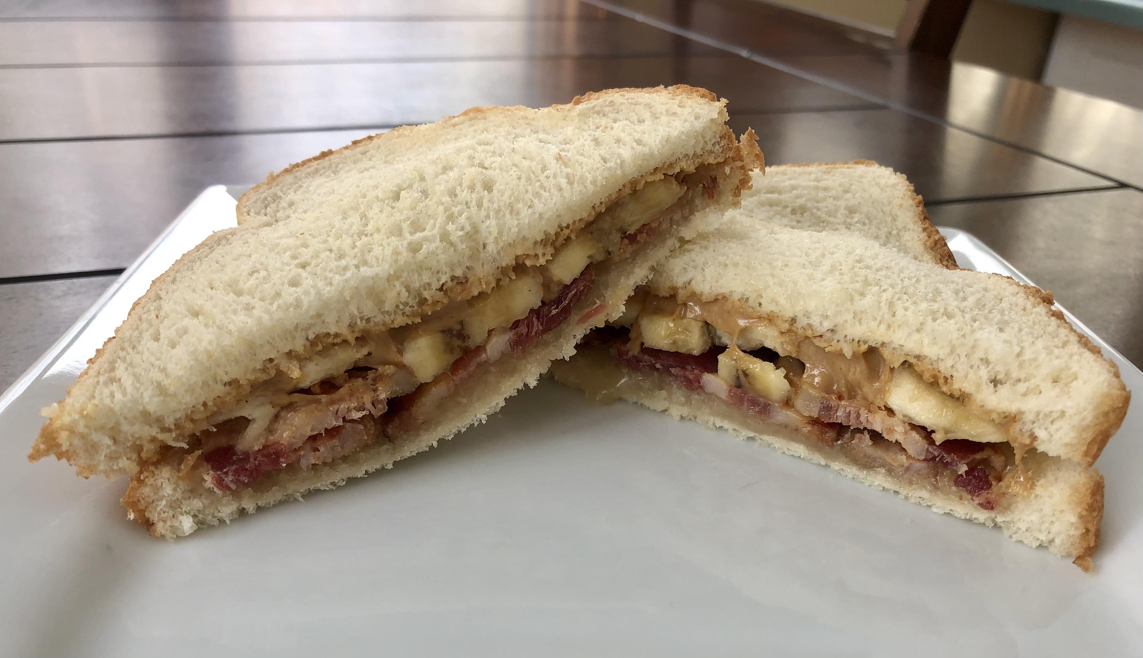 [Homemade] Peanut butter, honey, banana and bacon sandwich. r/food