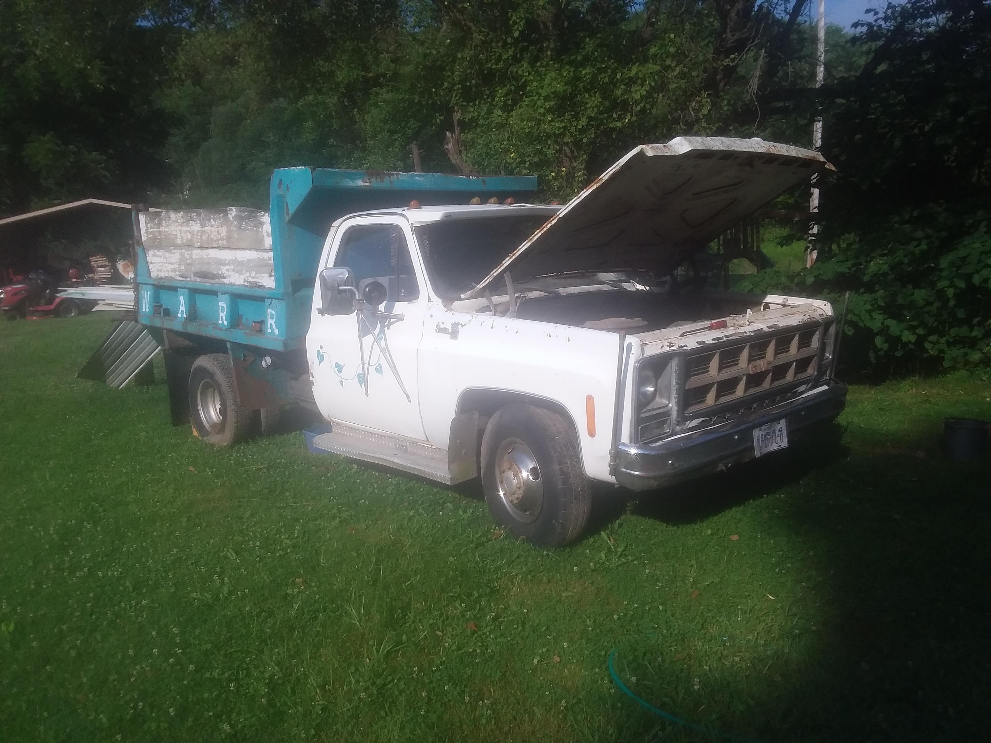 This is my baby. '78 GMC 1ton dump truck. It needs some work, but it