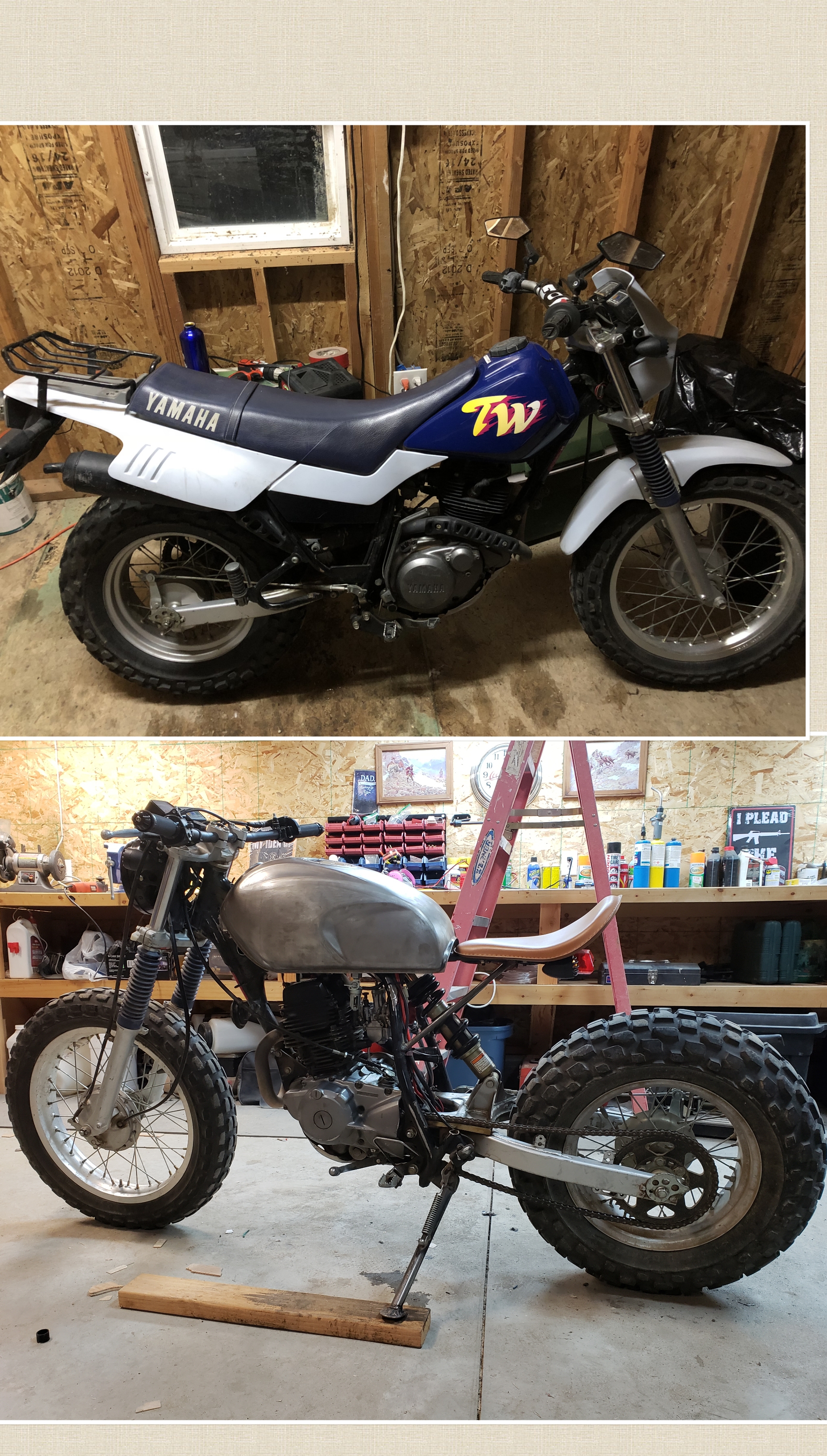 Custom Yamaha TW200 bikebuilders