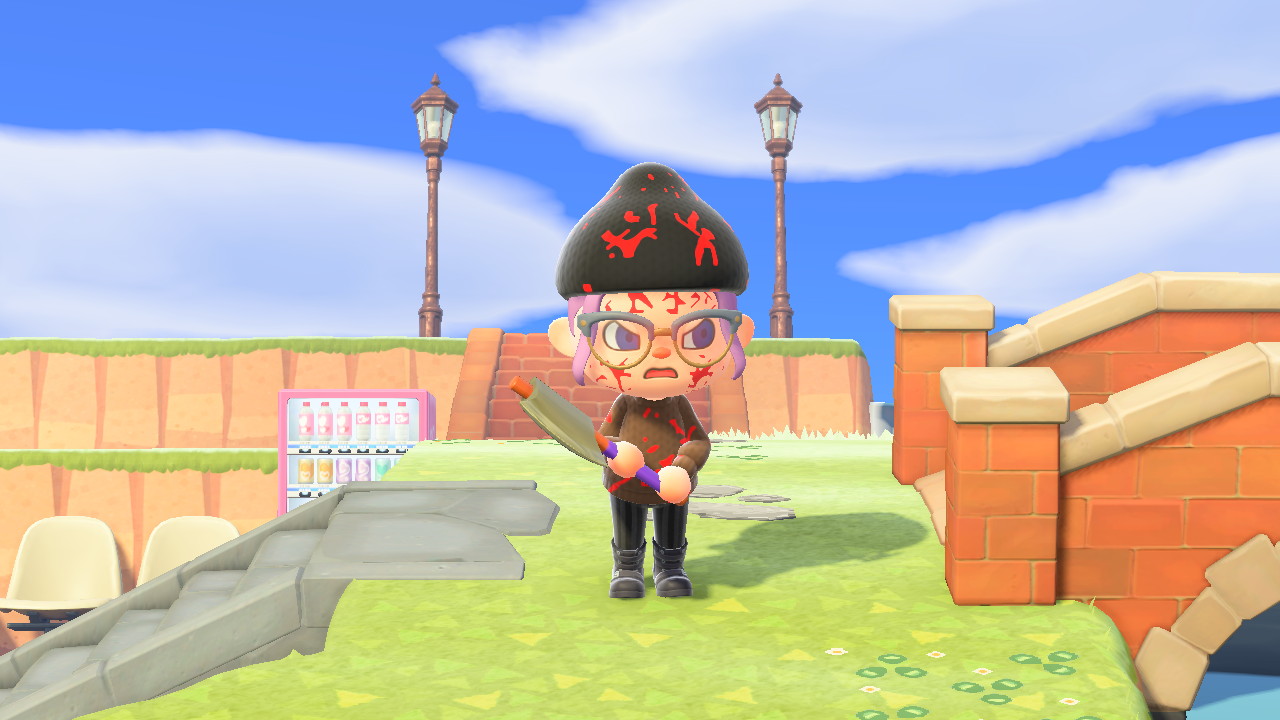 HERE'S JOHNNY! This is my Halloween costume for ACNH! 🎃 r/AnimalCrossing