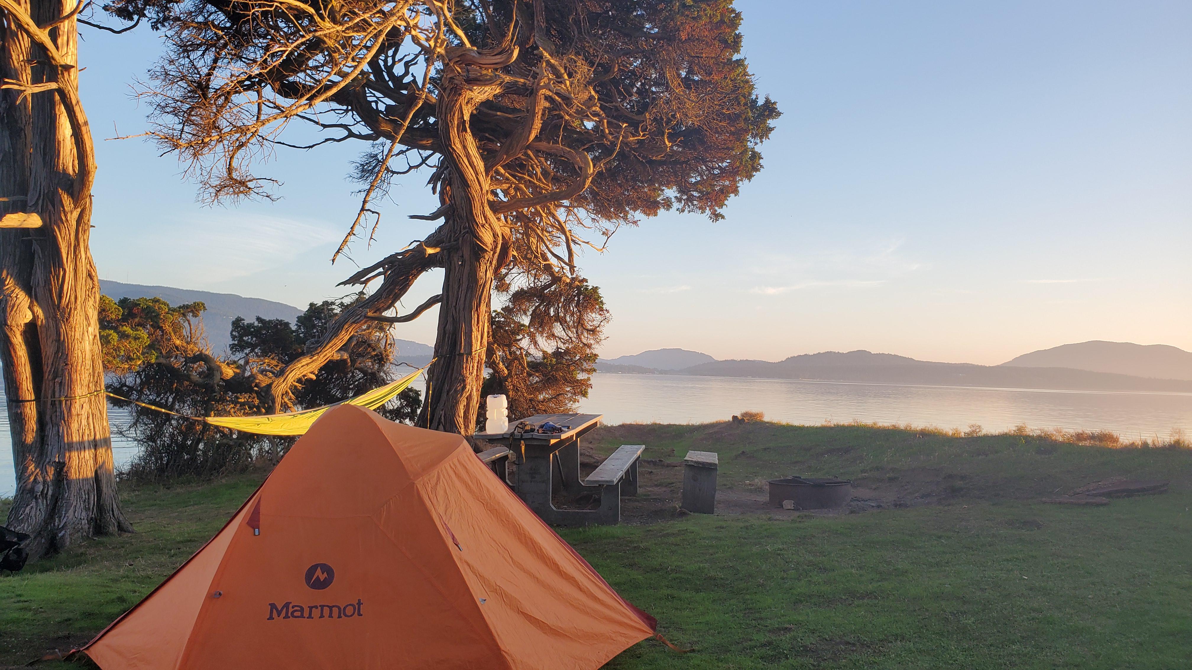 Kayak camping in the San Juan islands before that PNW winter rolls in