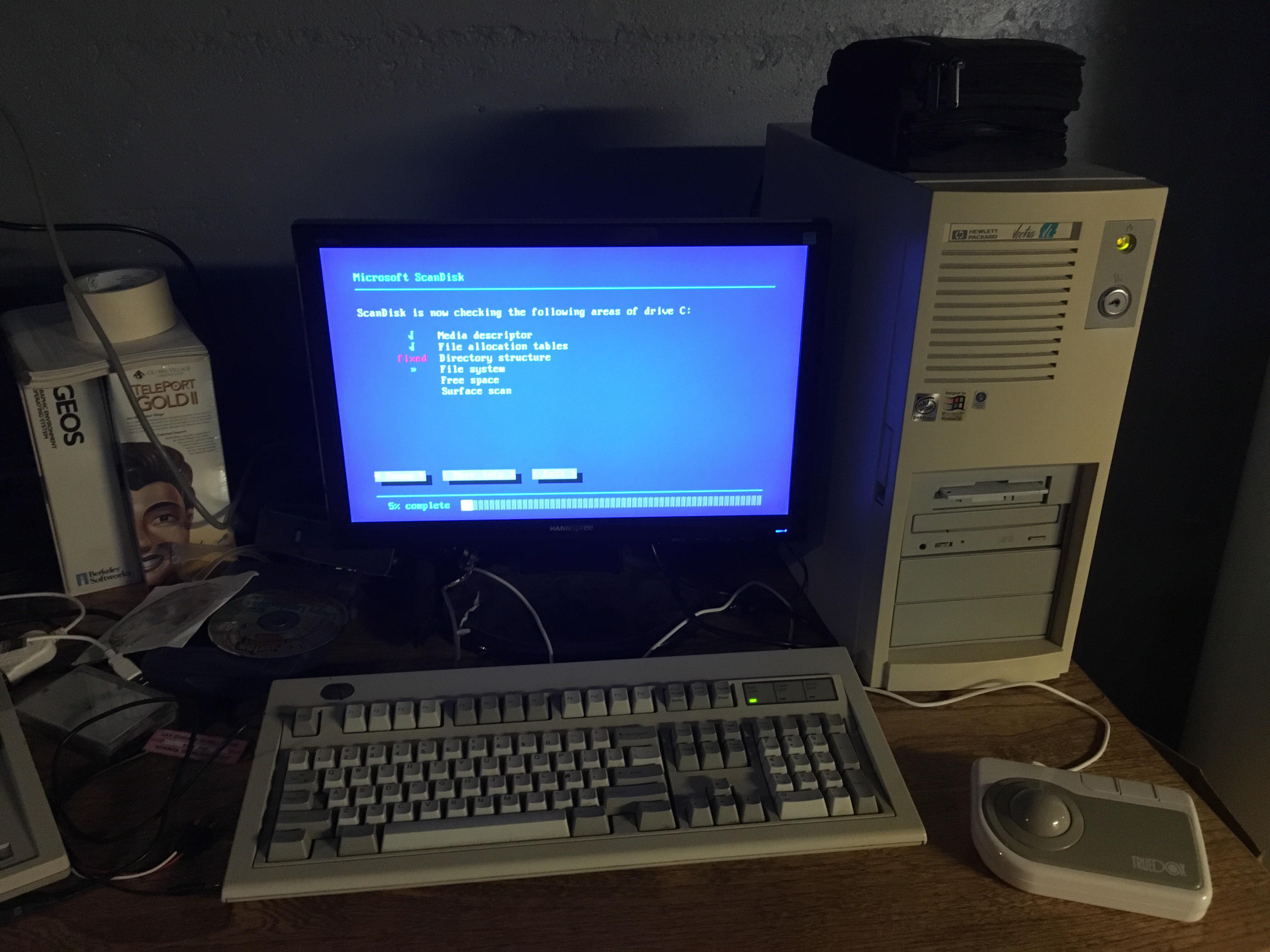Ahhhhh Windows 98. Rescued this machine from the trash, HP Vectra circa