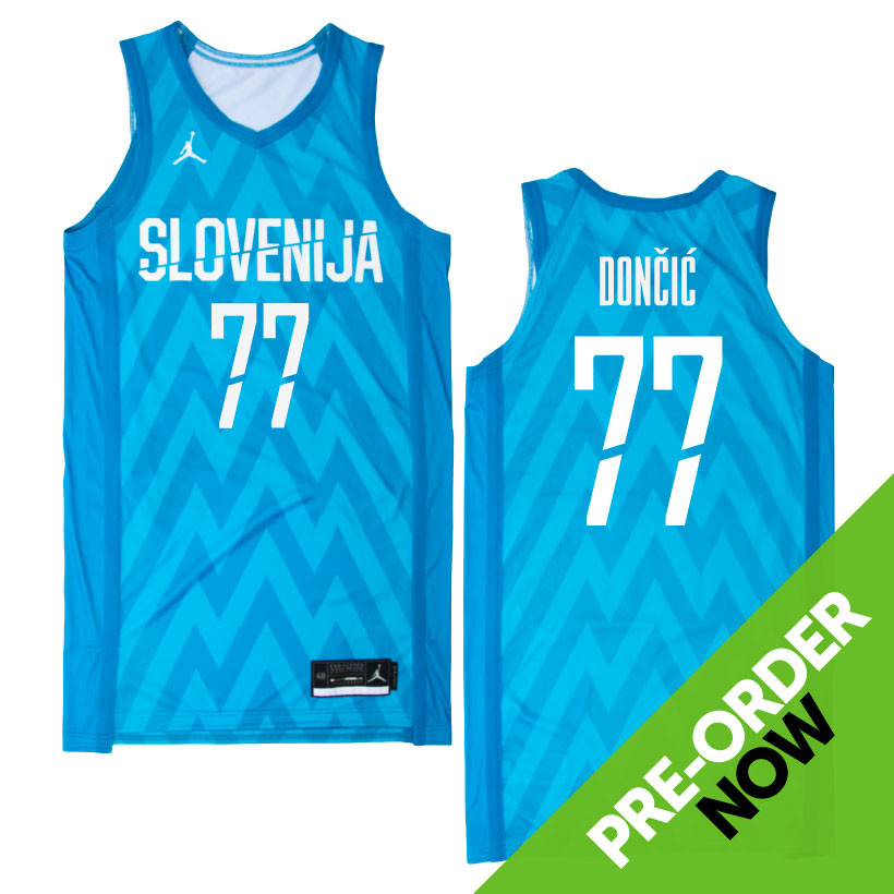 Slovenia Jordan KZS Swingman Away Jersey Dončić 77 r/basketballjerseys