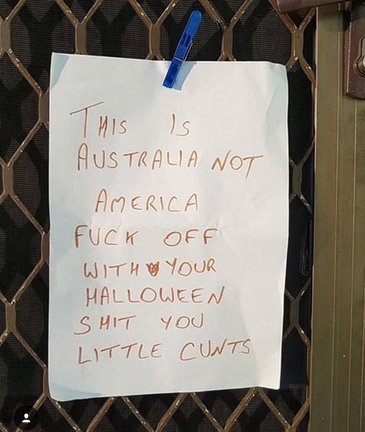 To celebrate Halloween in Australia r/therewasanattempt