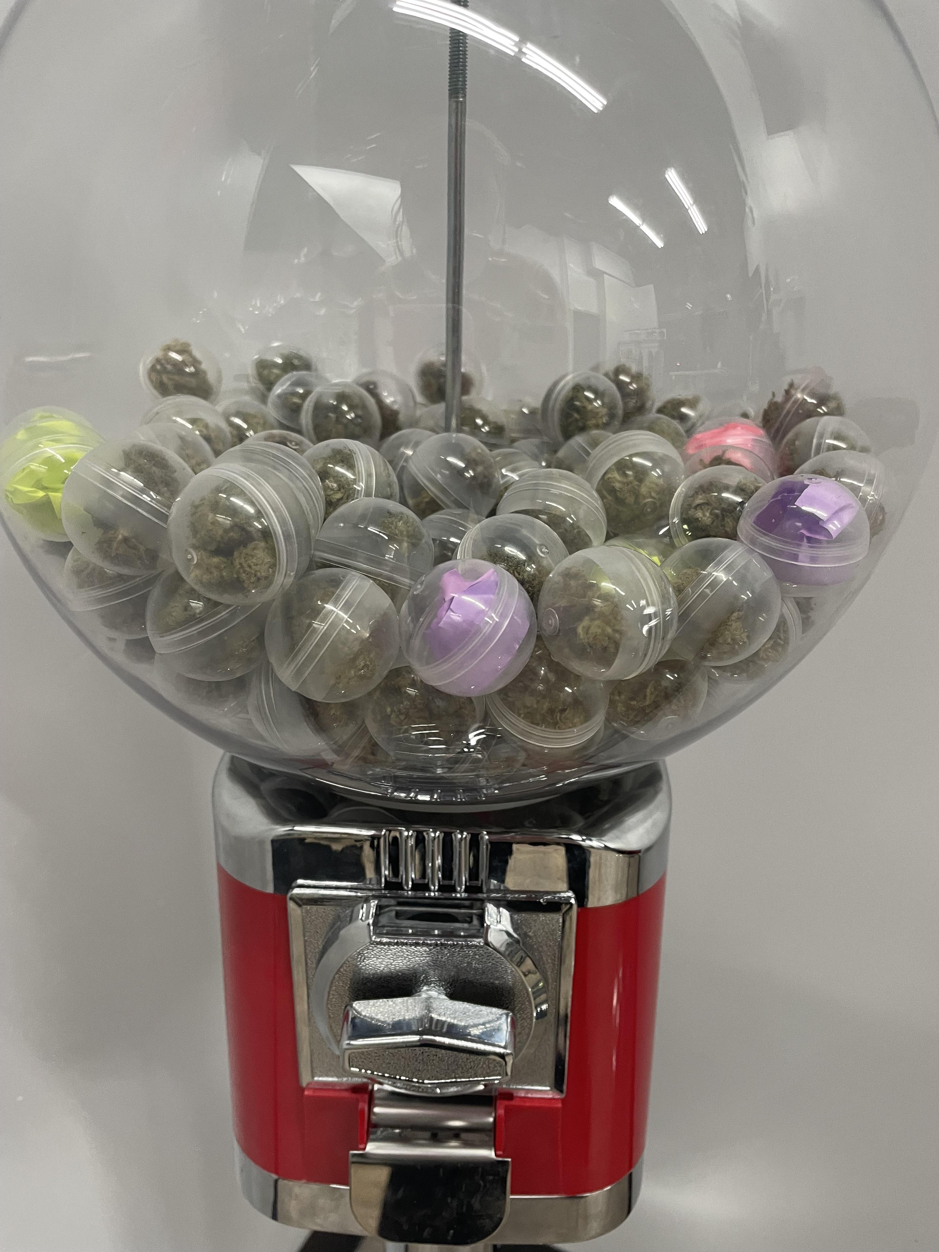 Gumball machine at Vibe 😍 she said the papers without flower have a