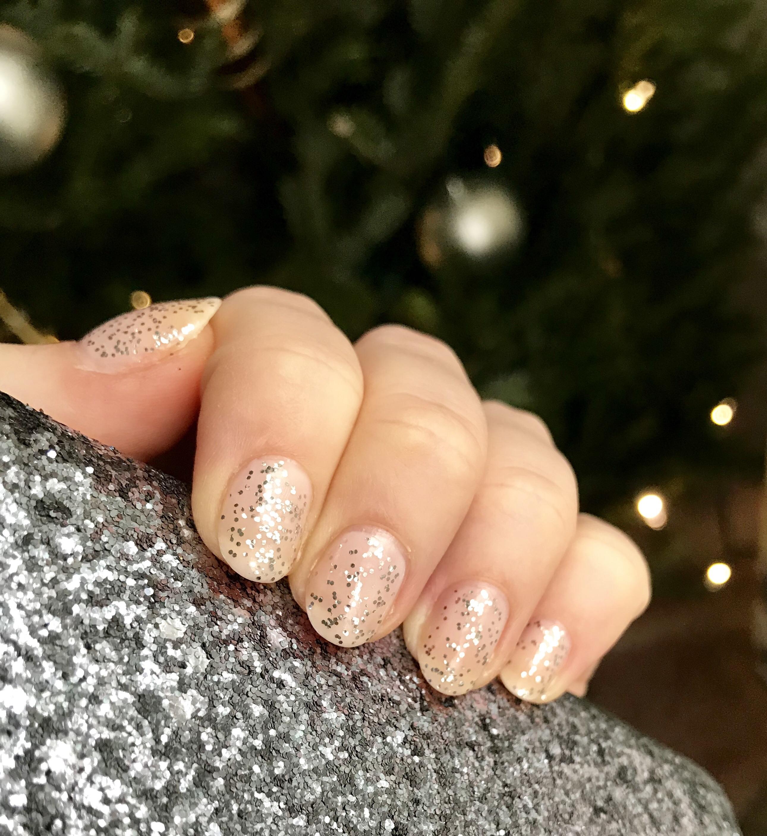 I trimmed my nails pretty short. My New Years resolution is to start