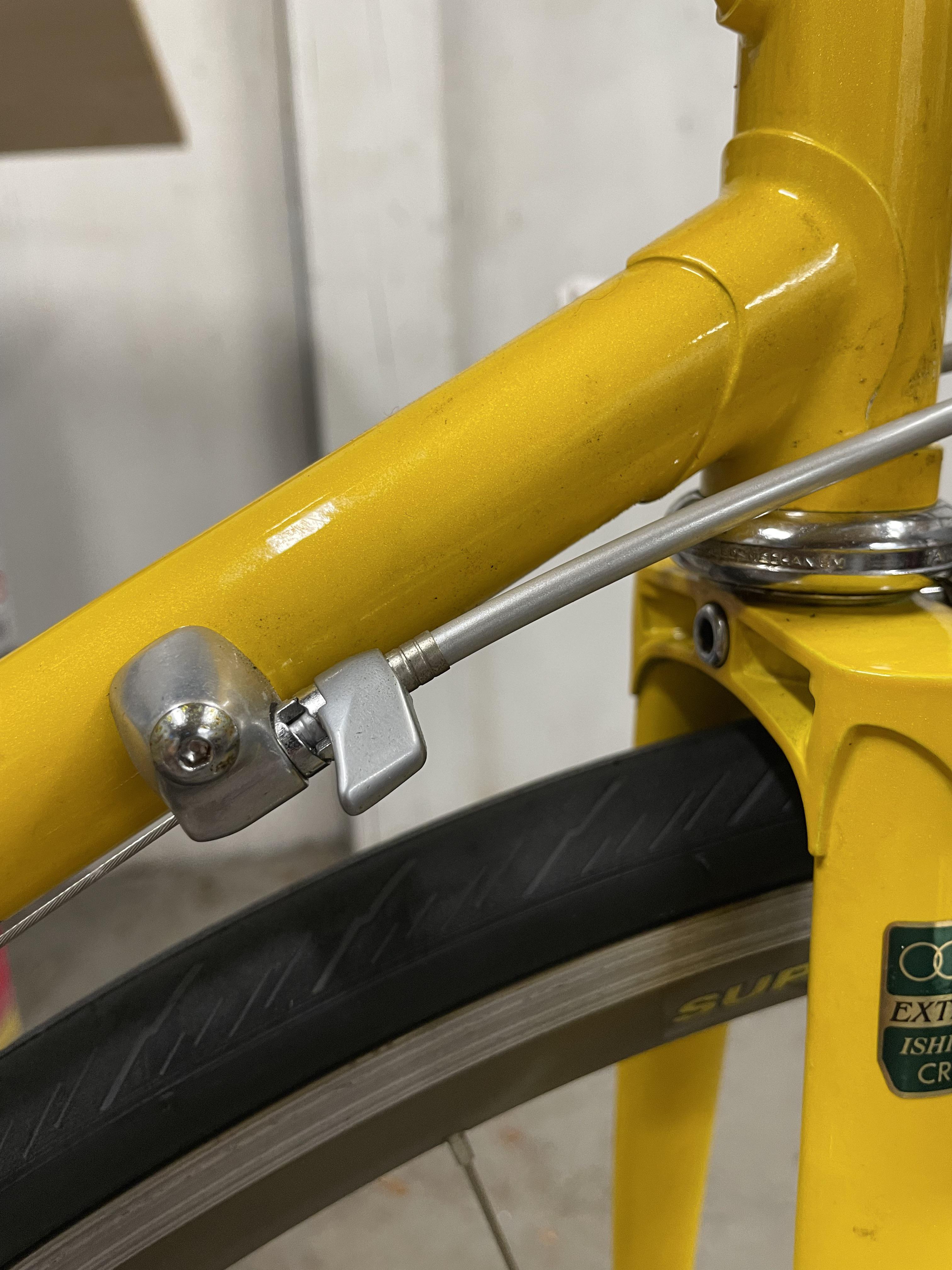 When changing a derailleur cable where should you set the barrel