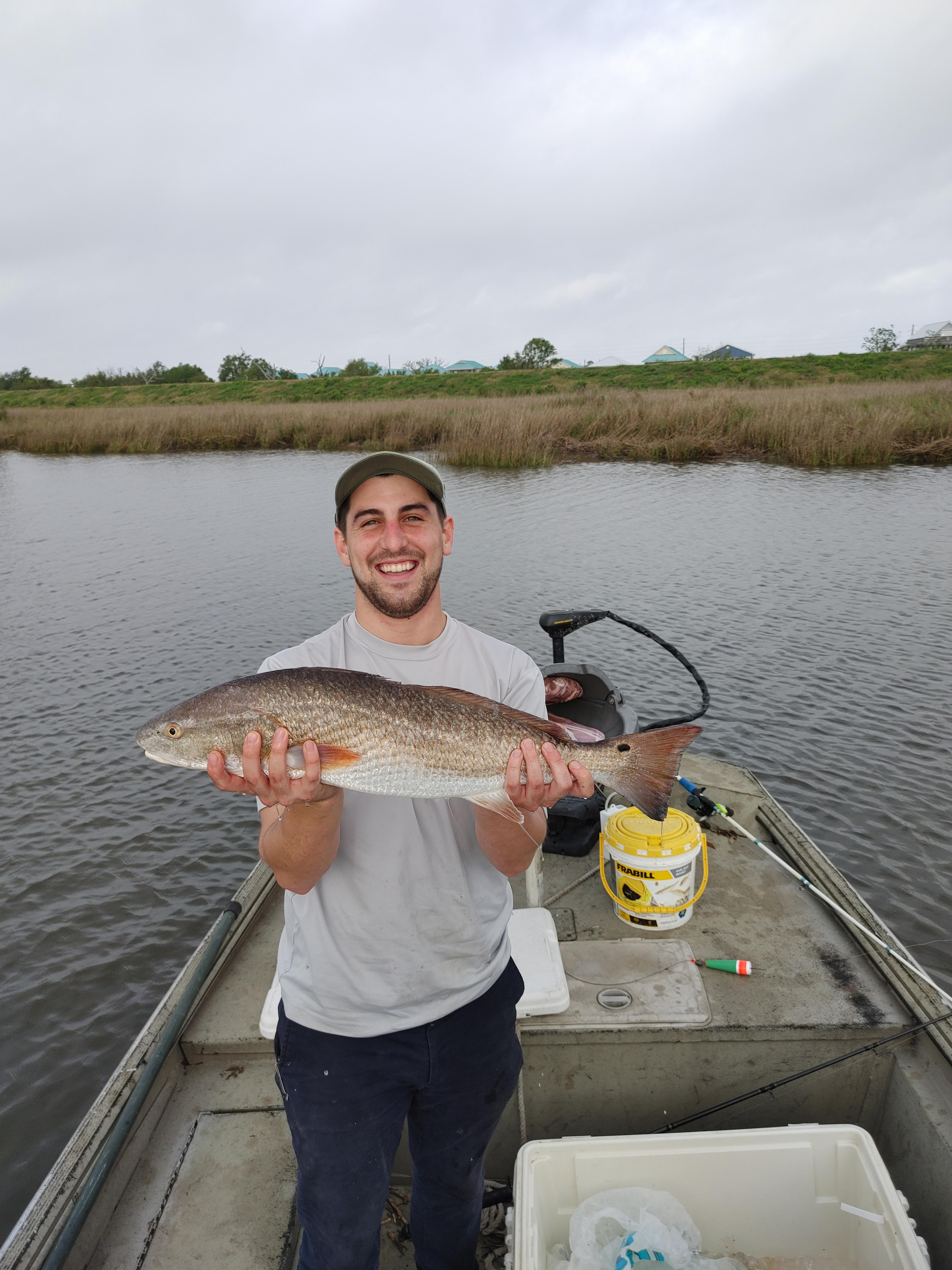 25" Red Drum was my first catch of the day. Montegut, LA. r/Fishing