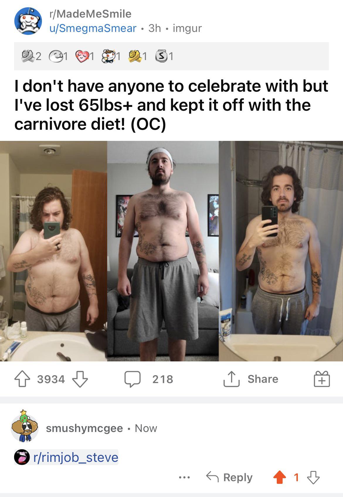 My first one! : rimjob_steve