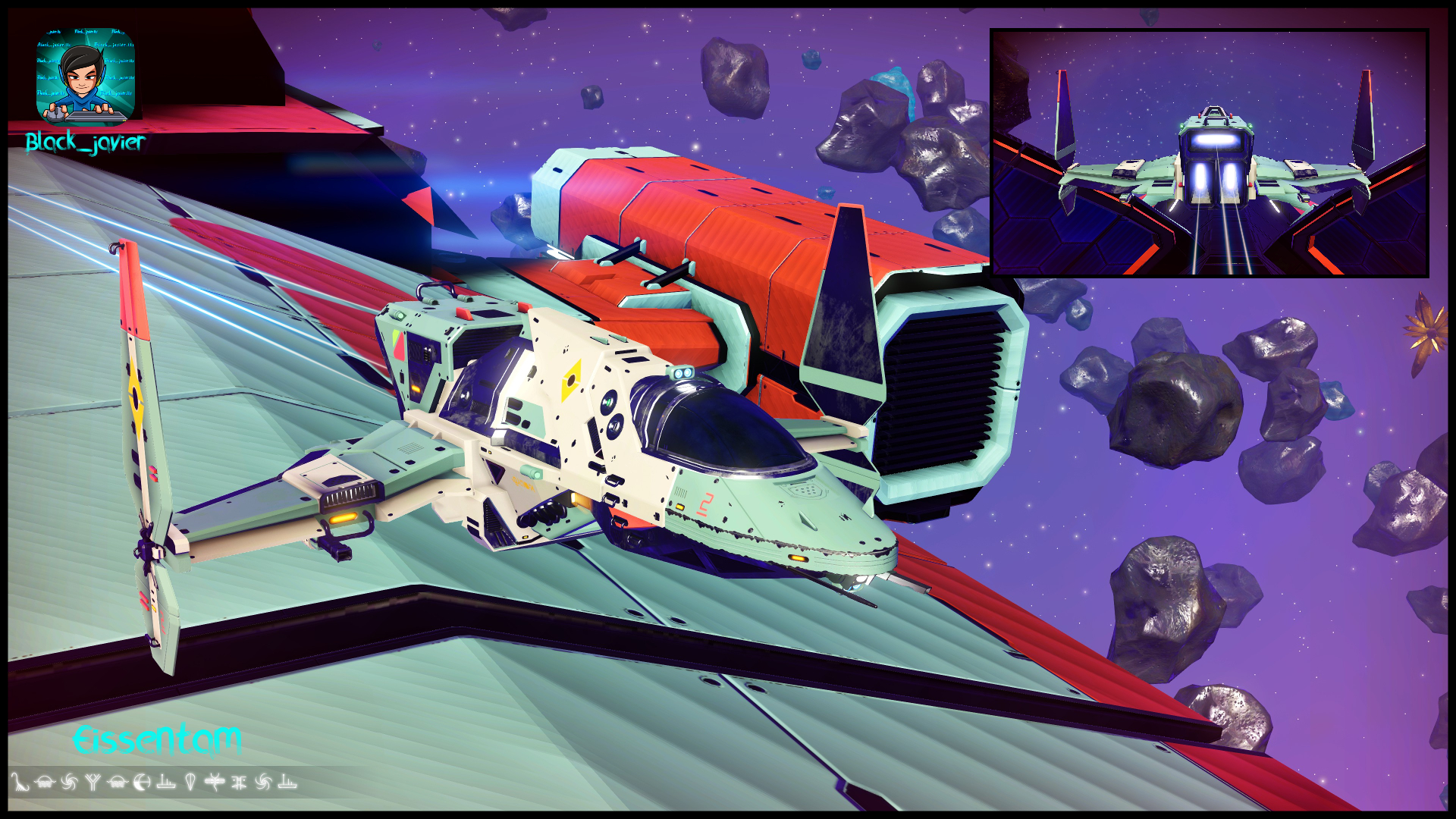 Starship Fighter Color SkyBlue & White Body Type Jet Wing