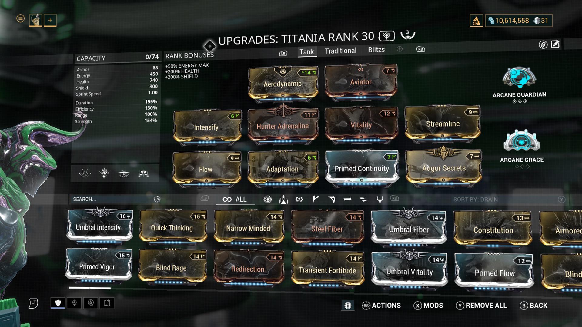 Should I keep or get rid of hunter adrenaline for my tank Titania build