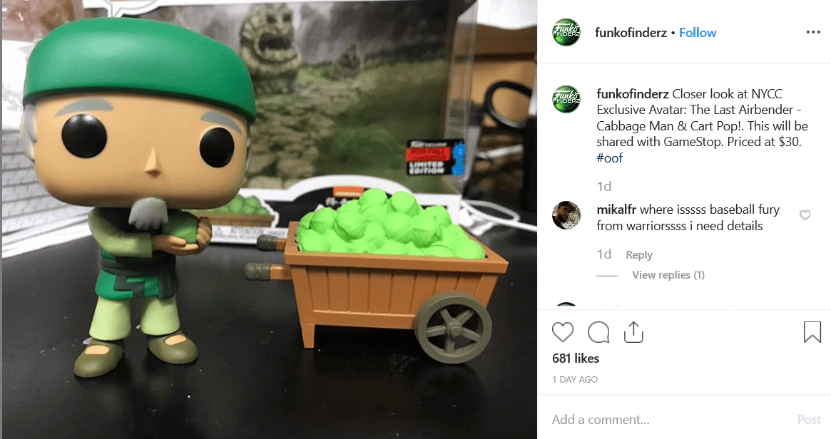 Cabbage Merchant Funko Pop debuting at NYCC to be shared with Gamestop