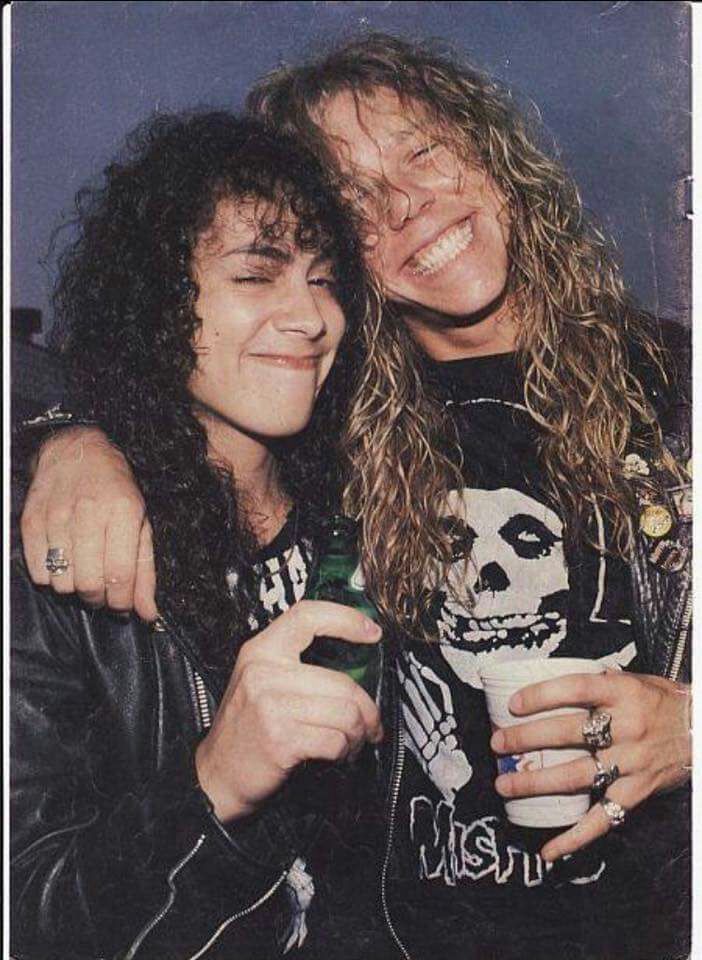 James Hetfield and Kirk Hammett in the 1980s r/OldSchoolCool
