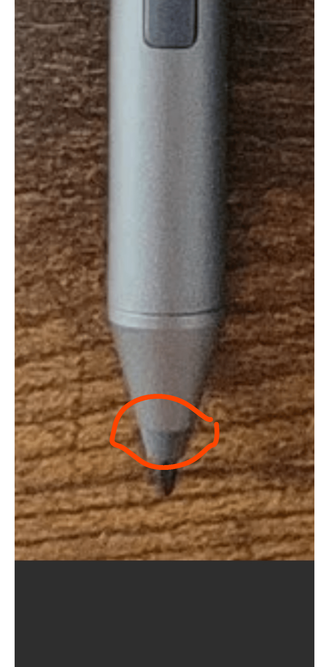 I need to replace the circled part of my stylus (not mine, just using