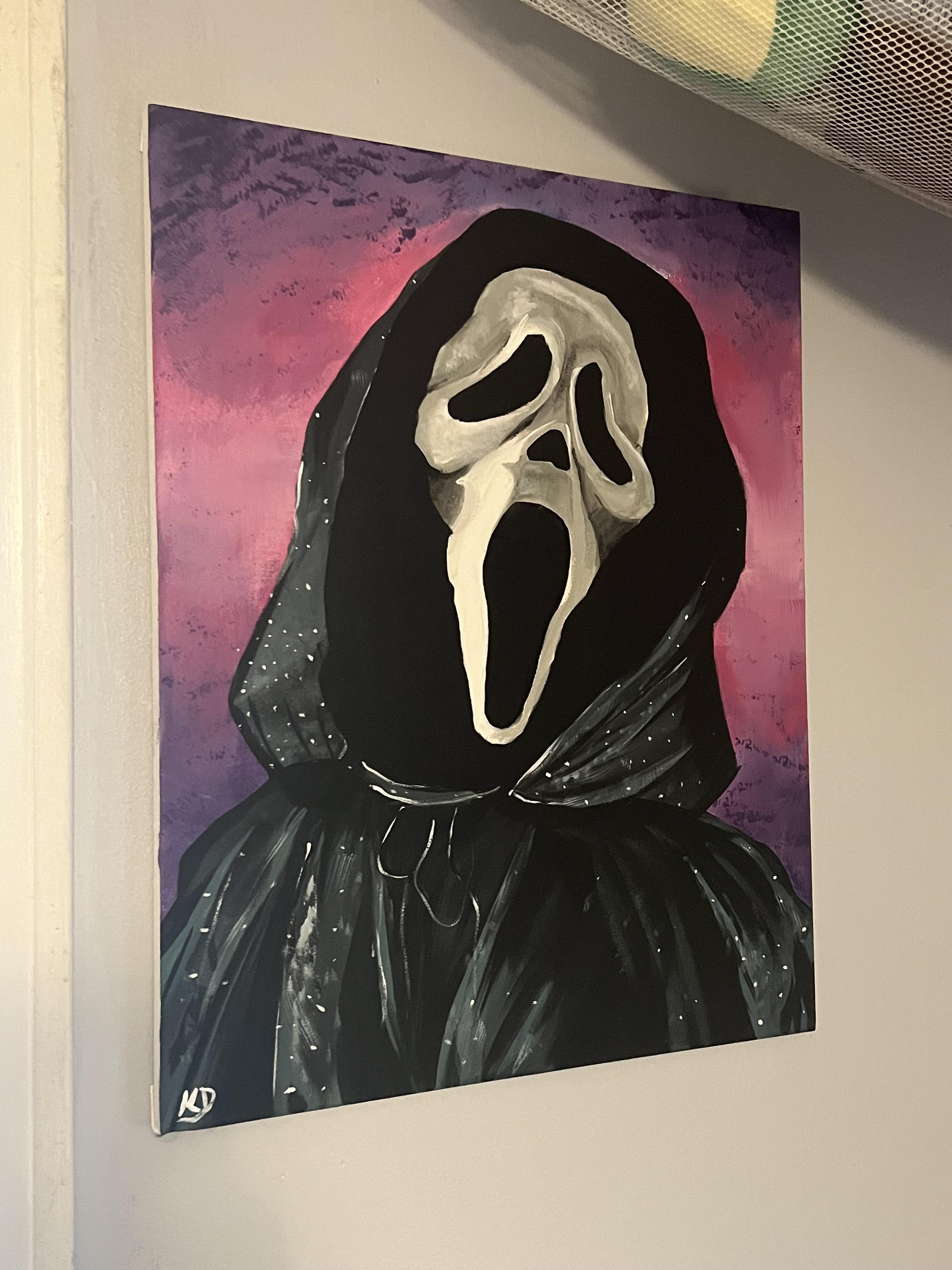 A Ghostface Painting I made r/Scream