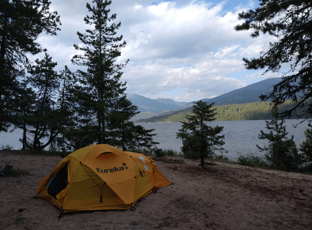 Beach camping on Priest Lake in northern Idaho. r/camping