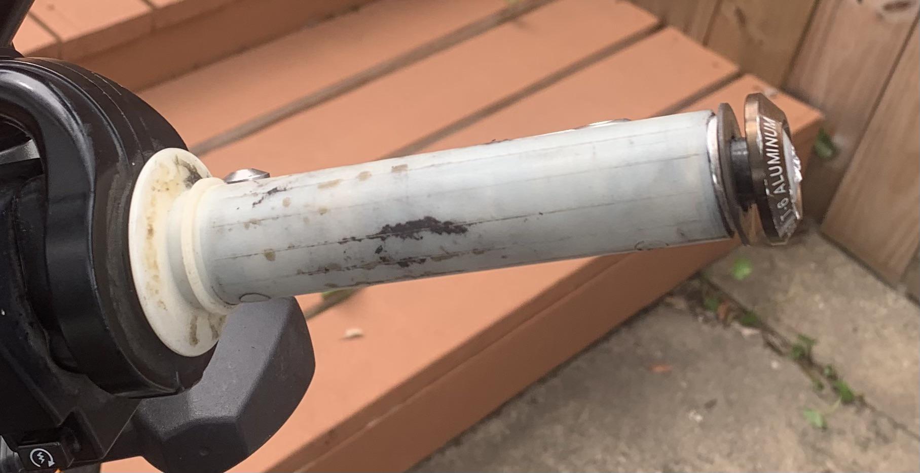 Throttle Gripdo I have to remove this tube as well or just slide the