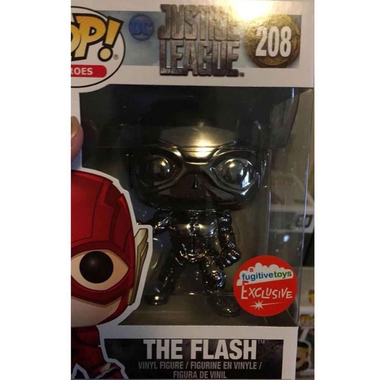 First look at Fugitive Toys Exclusive Black Chrome Flash funkopop