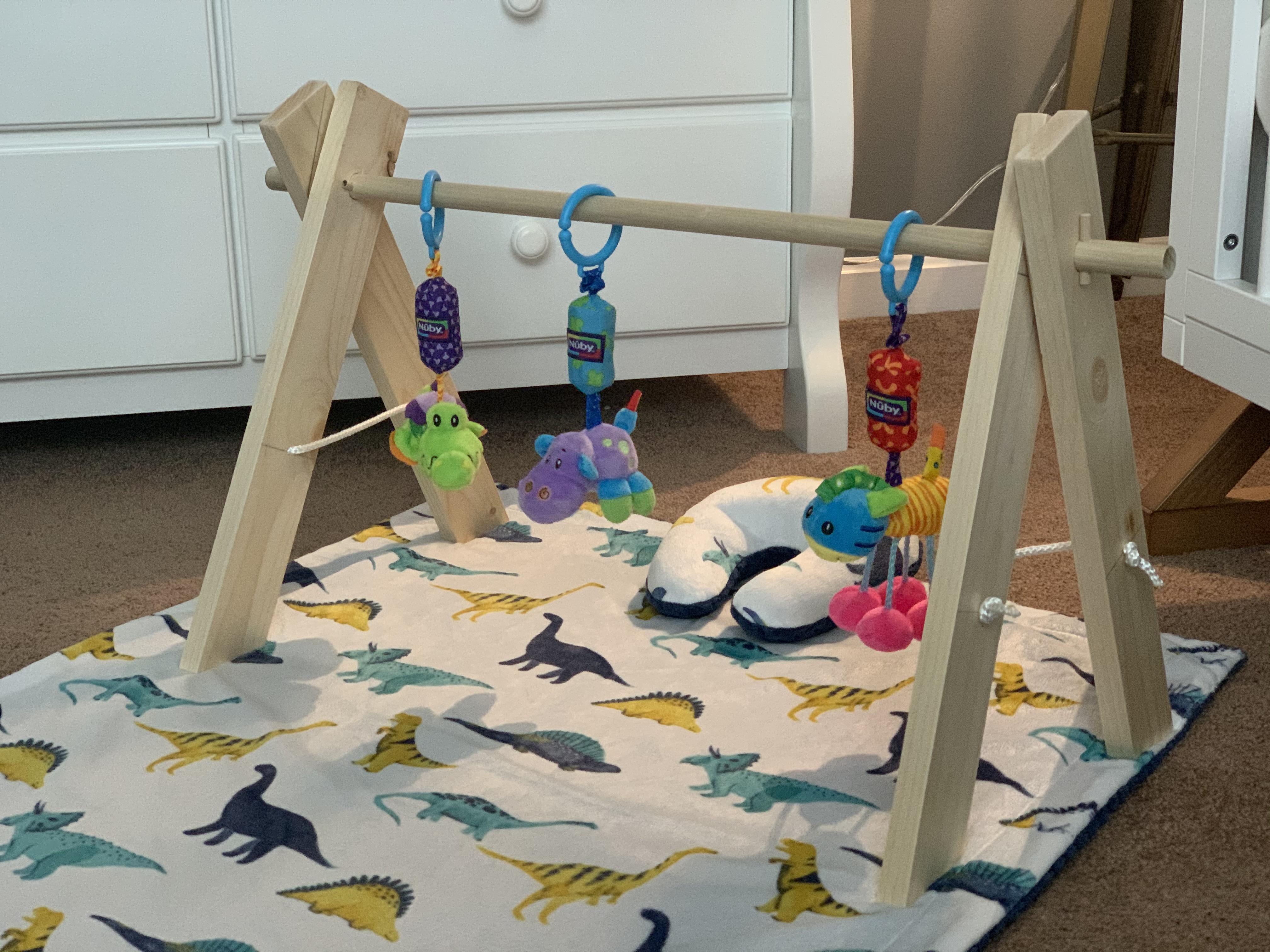 We built a DIY baby play gym! r/BabyBumps