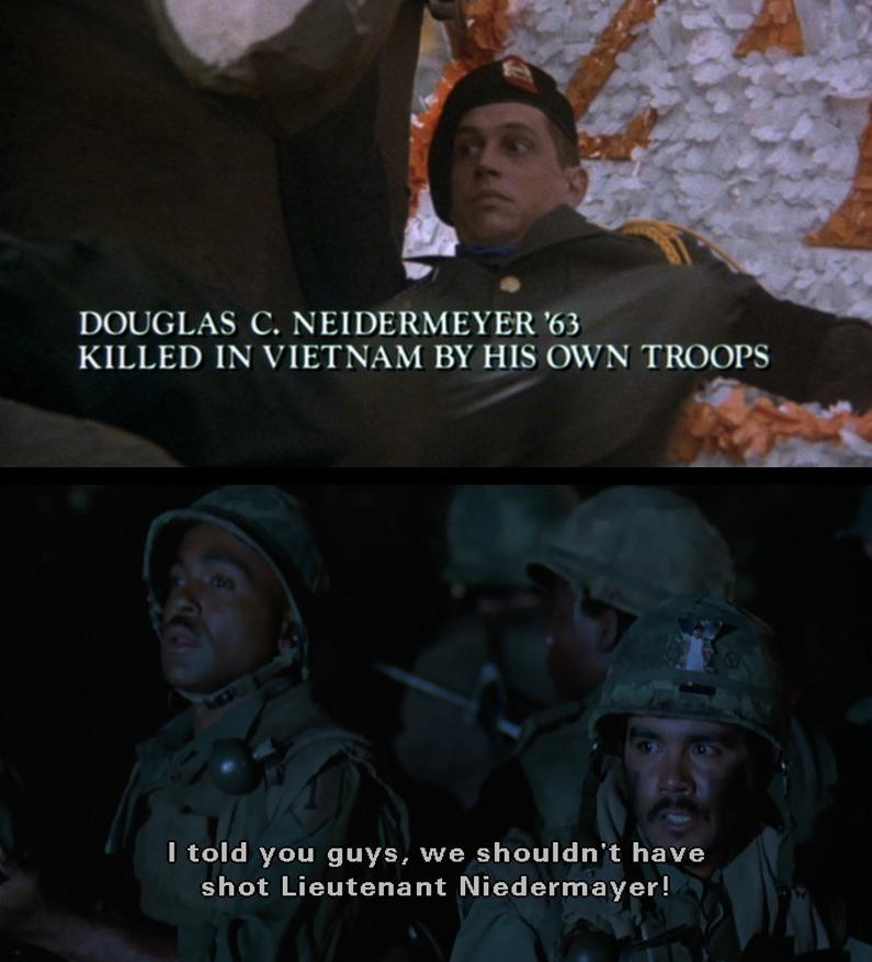 In the credits of Animal House (1978) it says Douglas C. Neidermeyer