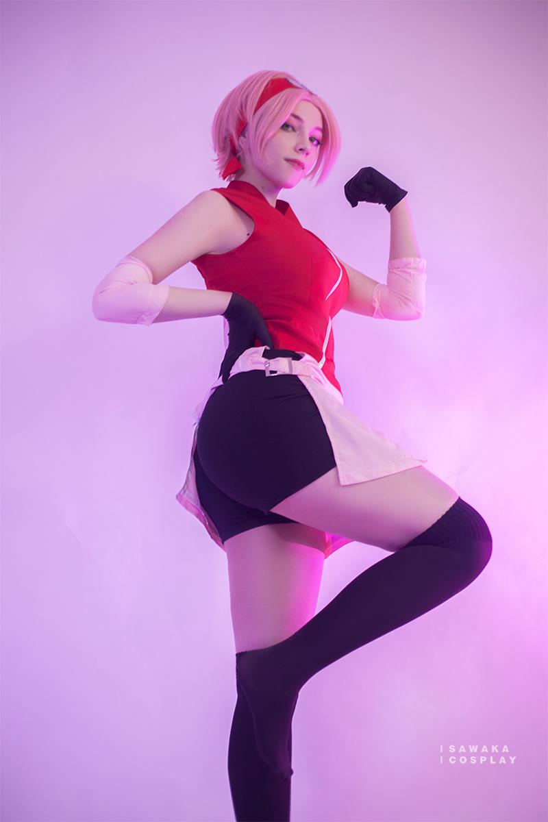 Sakura Haruno cosplay by Sawaka : cosplaygirls