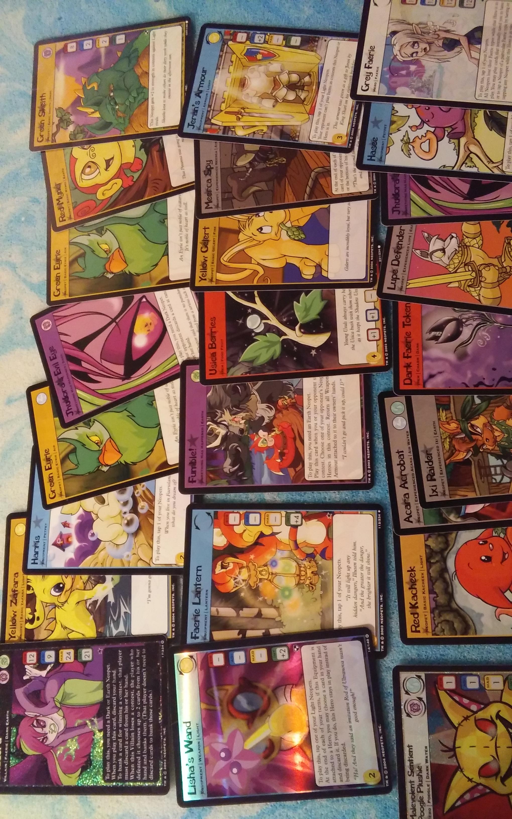 I found some neopets cards r/neopets