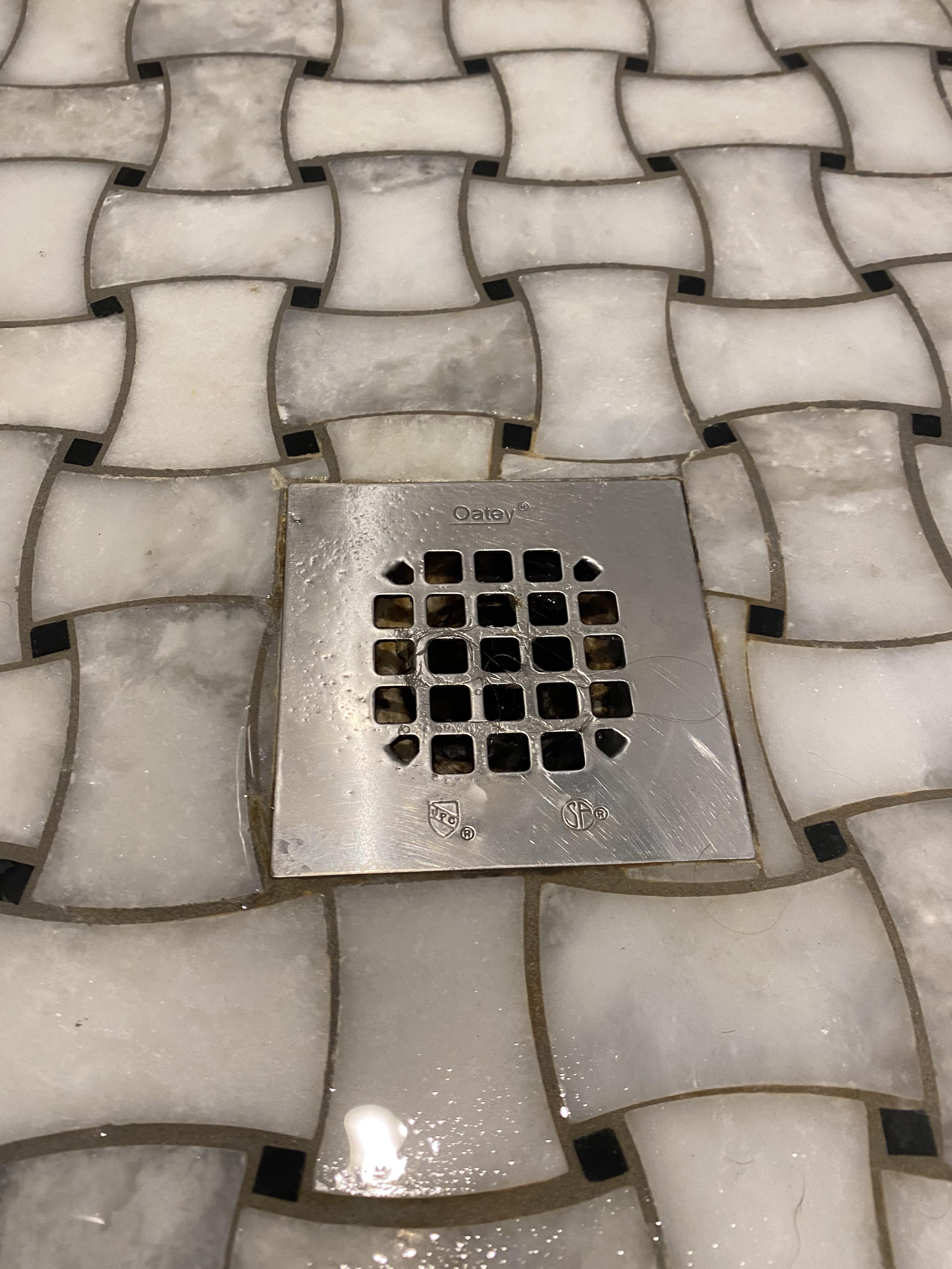 Master shower drain is backing up. I assume it needs to be snaked