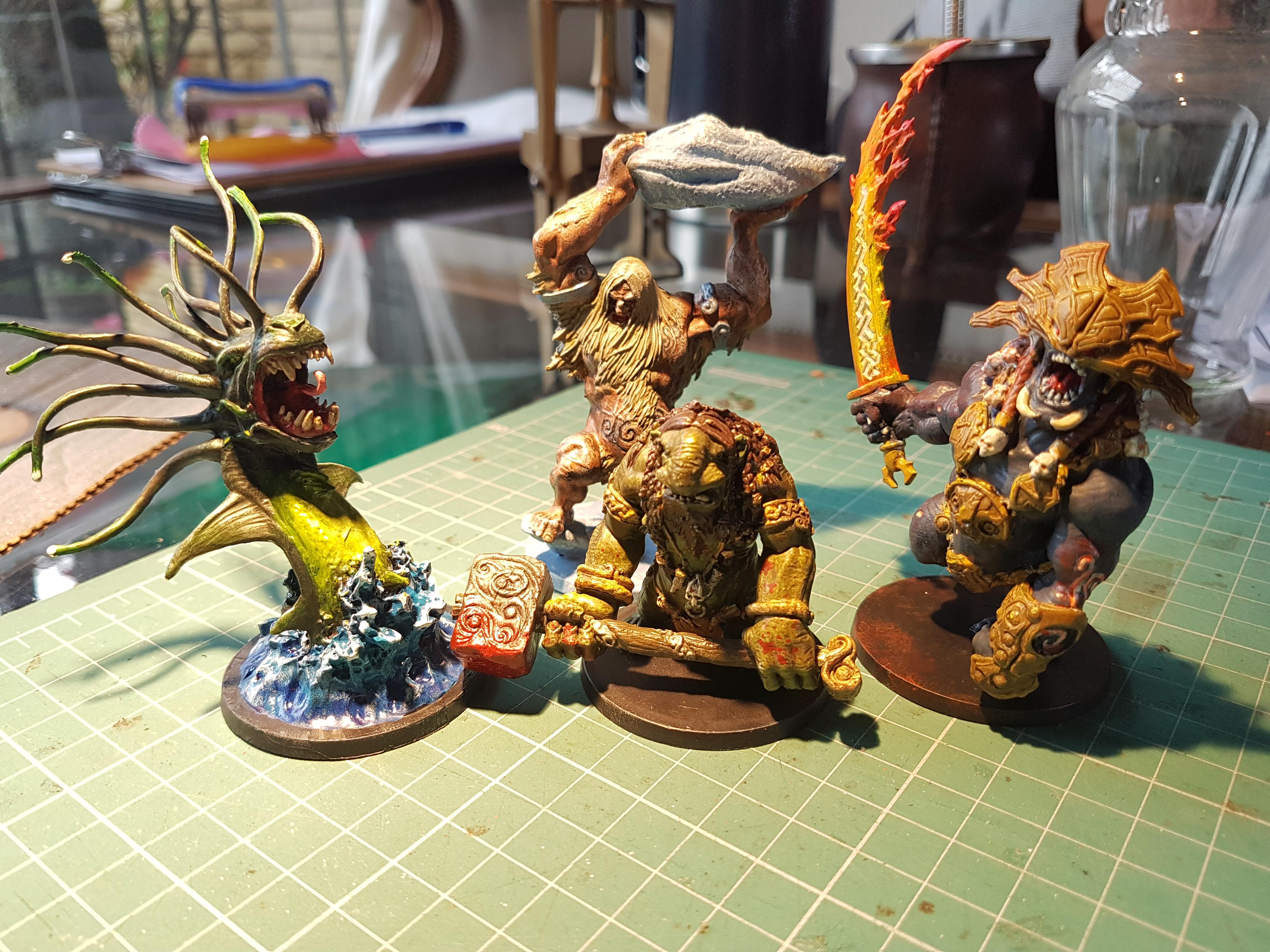 My first ever try at mini painting. Blood Rage. C&C r/minipainting