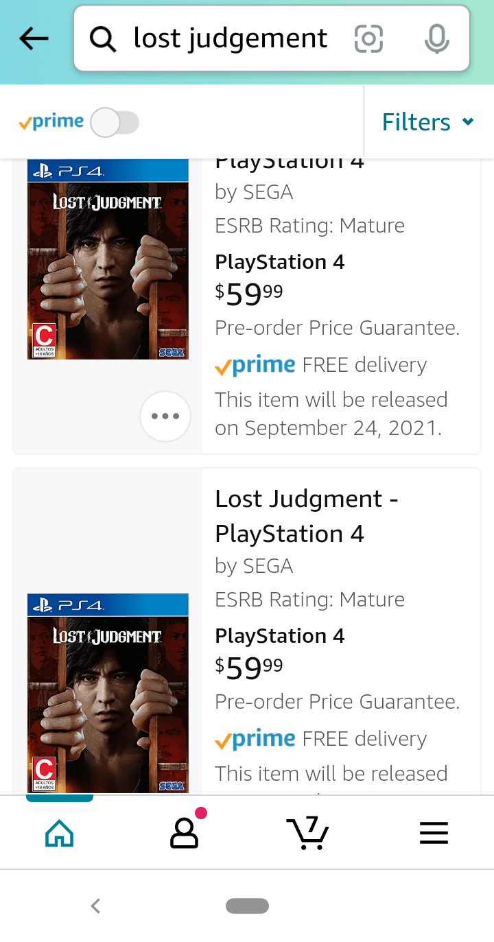 Trying to order Lost Judgement on amazon and I don't recognize the esrb