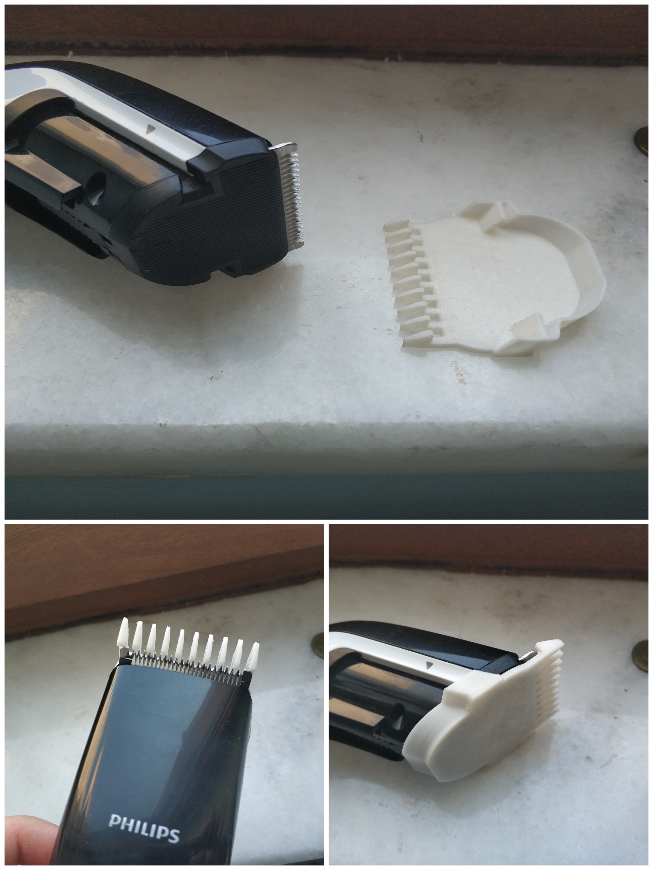 Part I designed for our hair cutting machine. r/3Dprinting