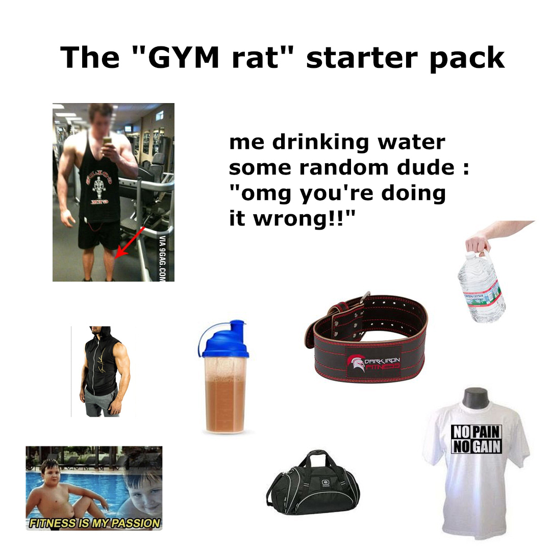 The "Gym Rat" Starter Pack r/starterpacks