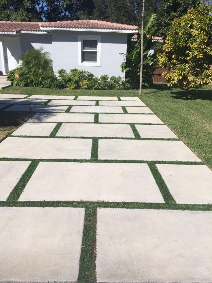 Concrete squares vs Concrete Slab r/landscaping