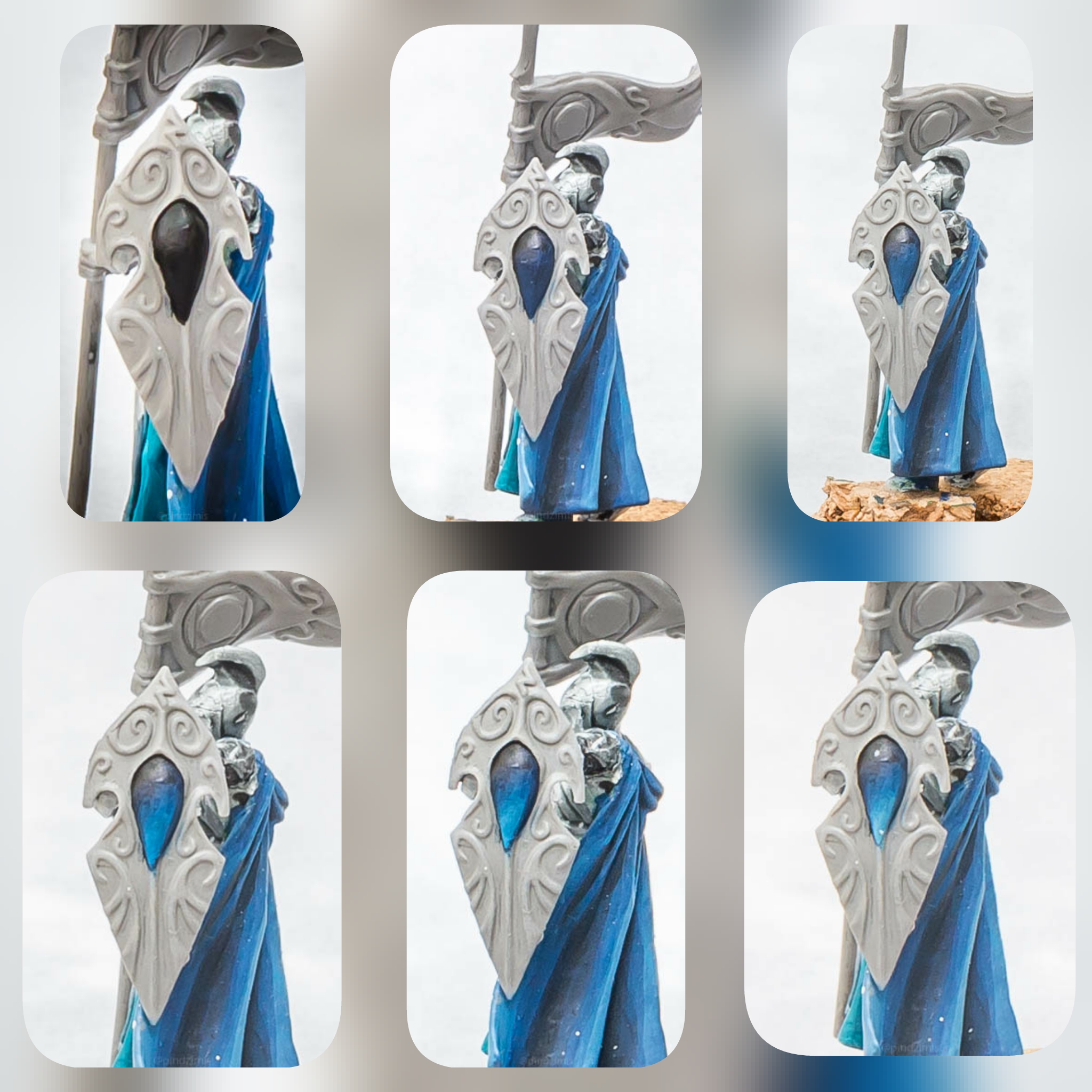 How to paint blue gems (explained in the comments) r/minipainting
