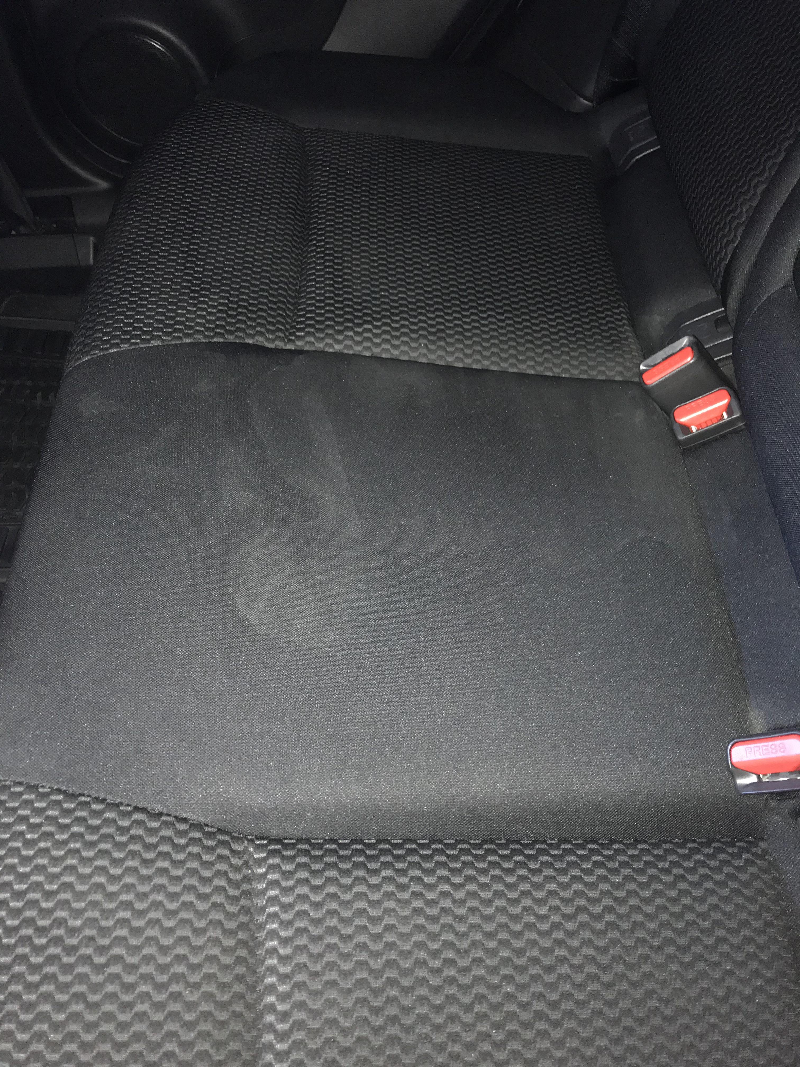 Spilled milk on my car seat? Any advice on how to get it off? r