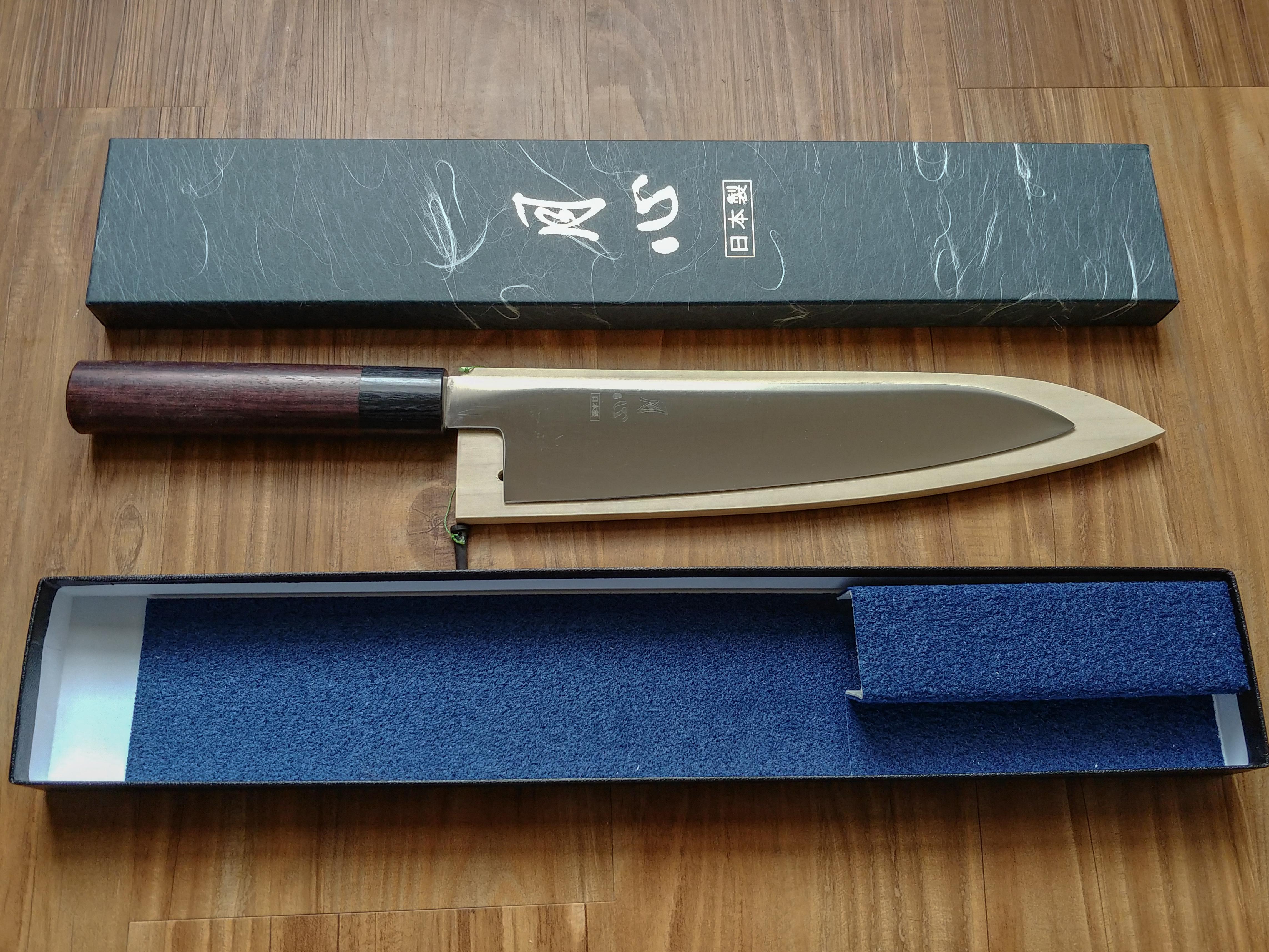 Gesshin 210mm Stainless WaGyuto brought to you by Christmas r/chefknives