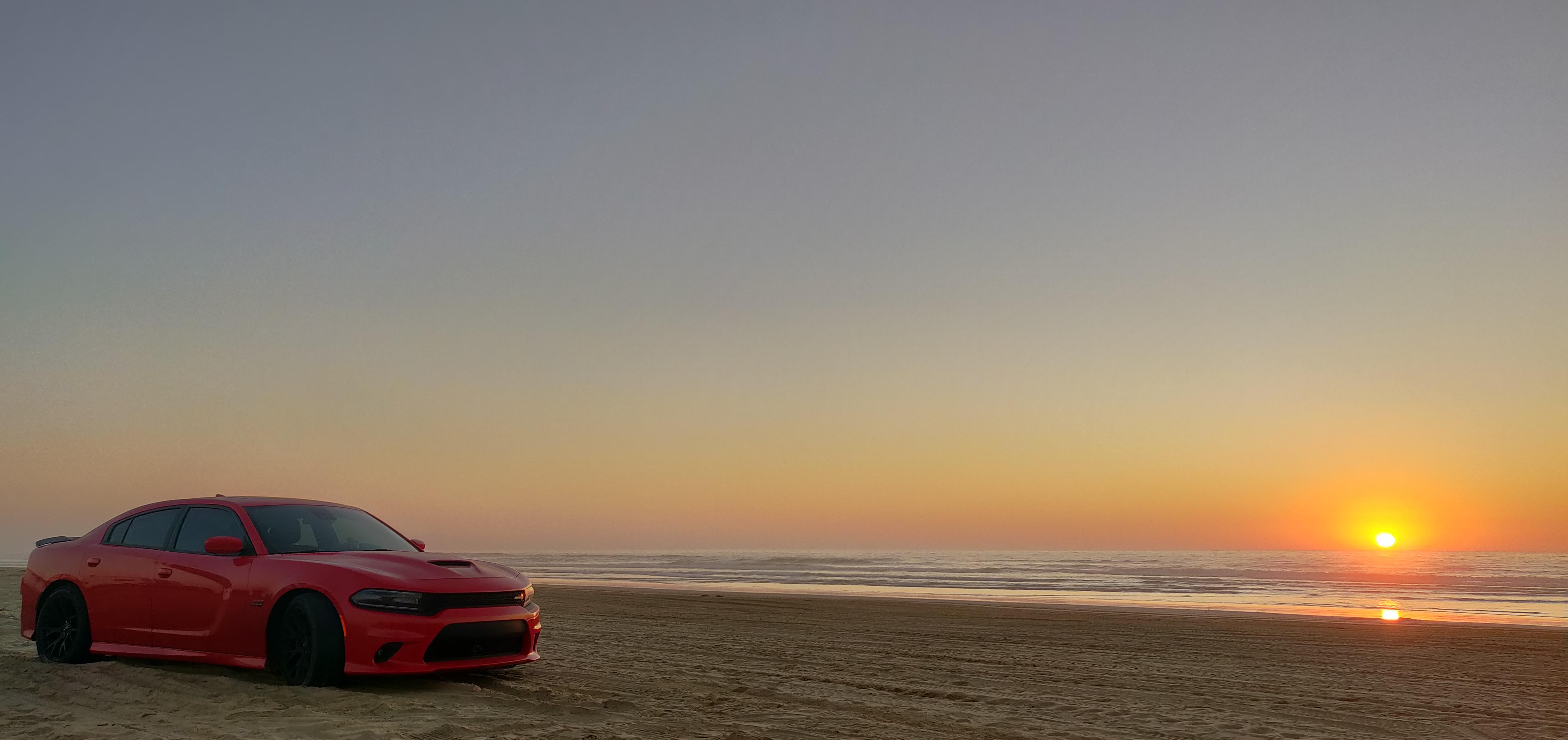 Great shot I took yesterday Pismo Beach, charger scat pack 2019 r/Dodge