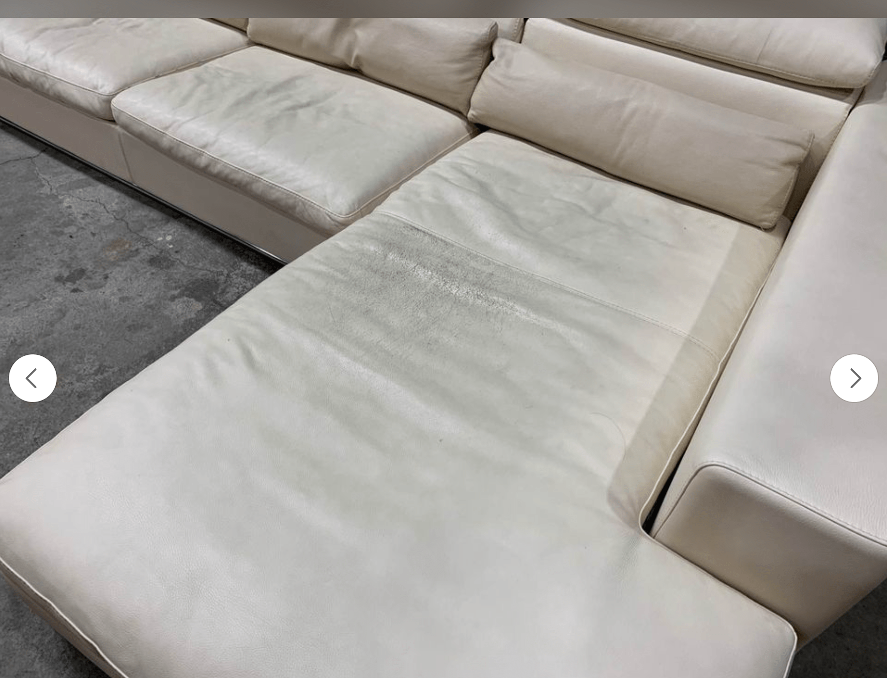 Can this wear on a white leather sofa be restored? r/Leathercraft