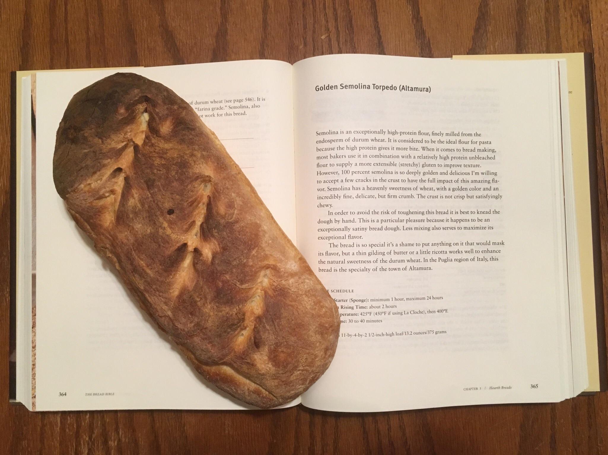 First loaf from The Bread Bible! I think it turned out pretty well. r