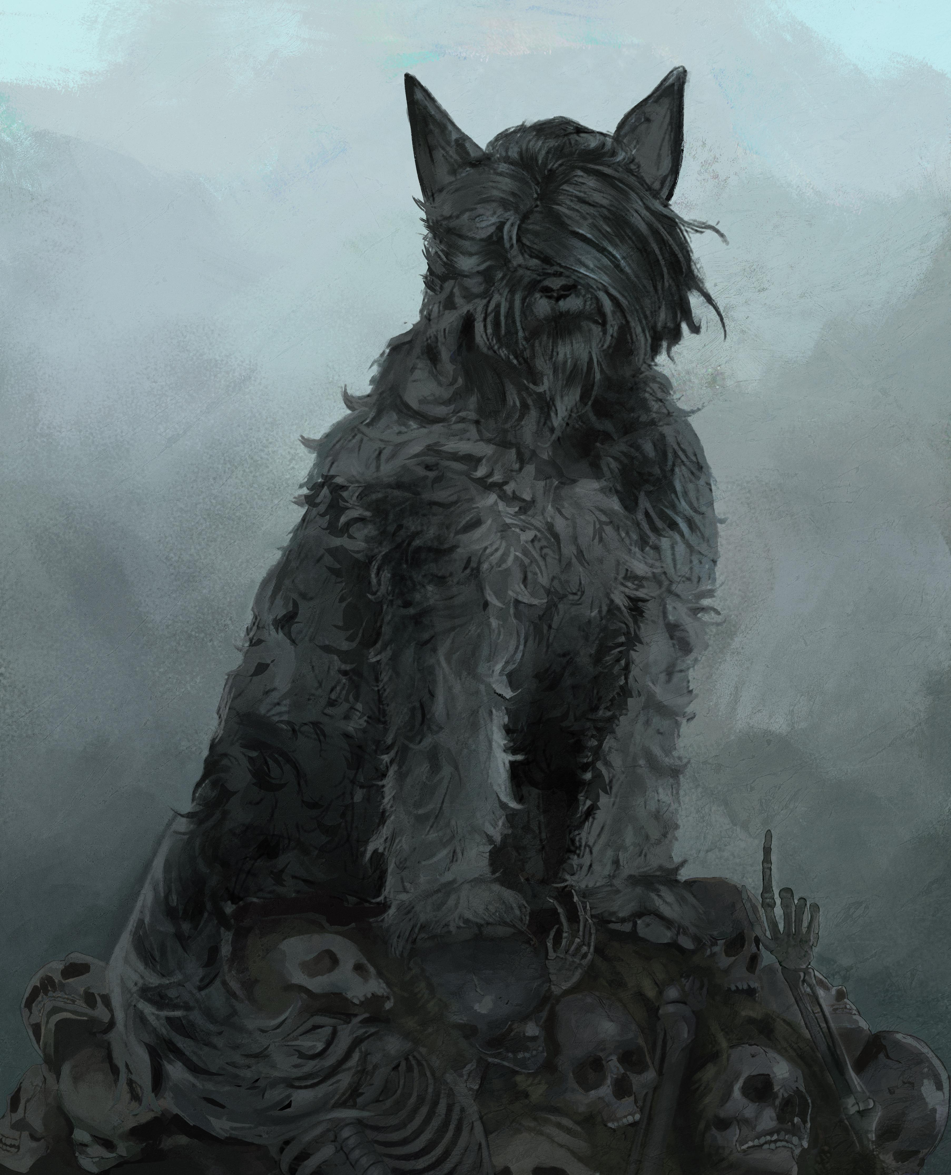 Depression "The Black Dog" by Zarek r/ImaginaryMonsters
