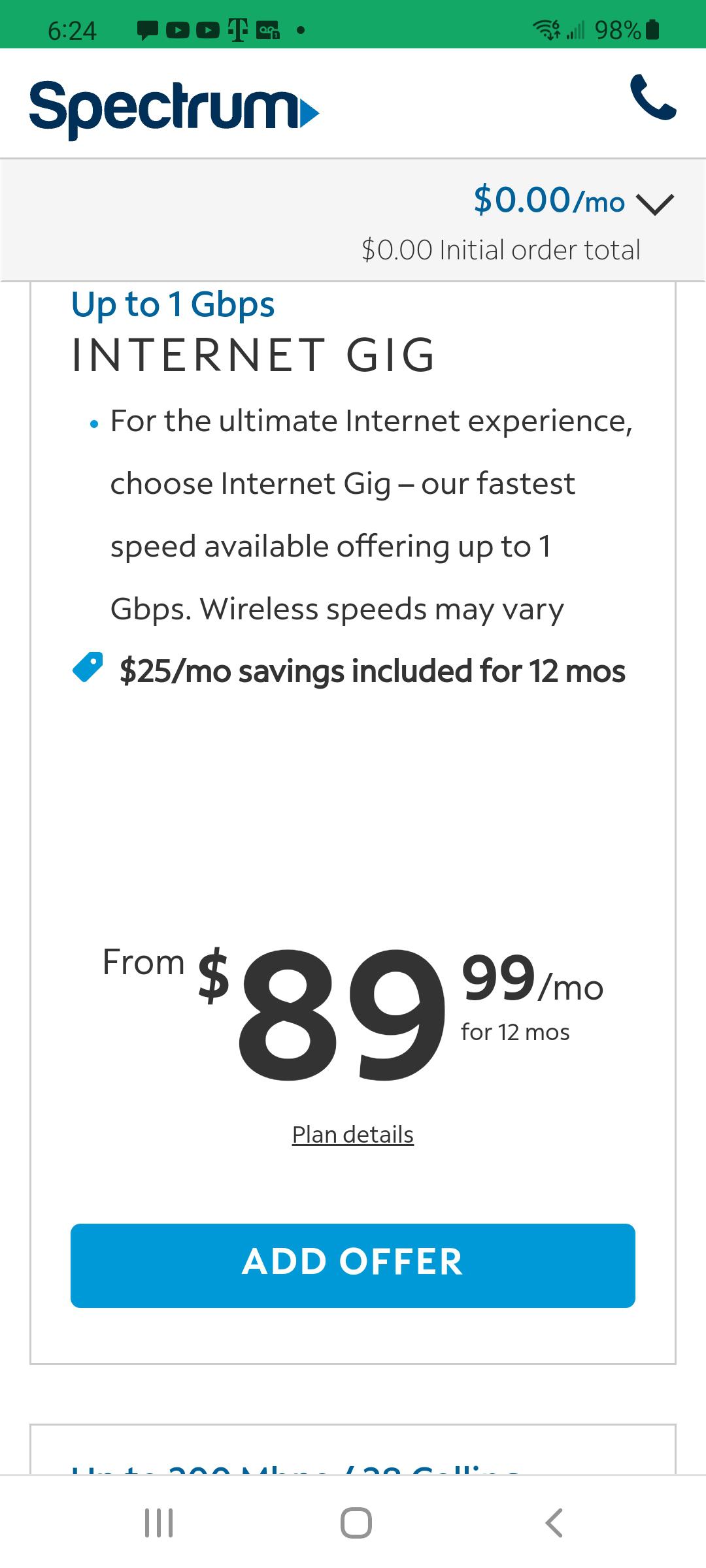 Spectrum just dropped the price of gigabit r/tampa