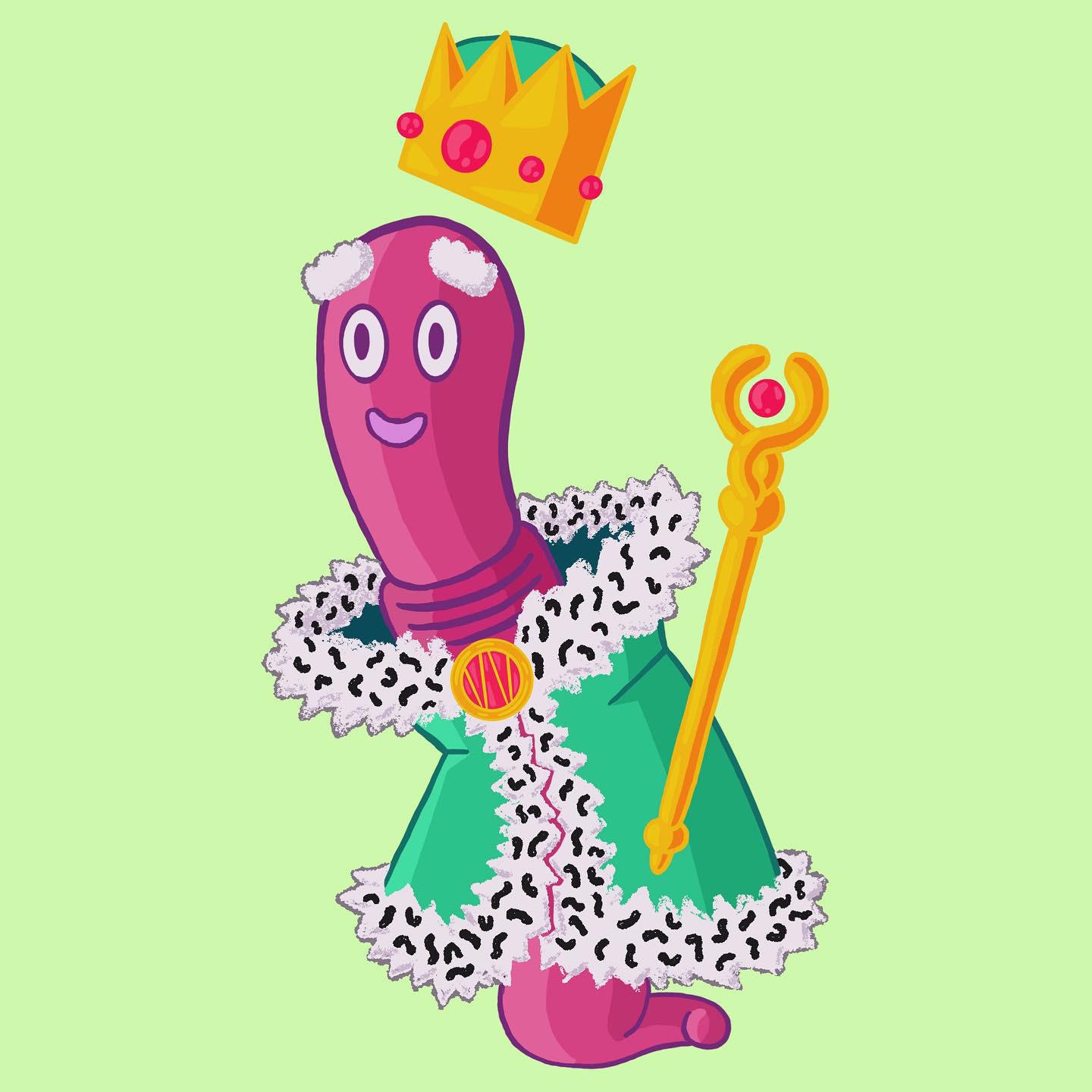 Worm King, Me, Procreate, 2021 r/ipadproart