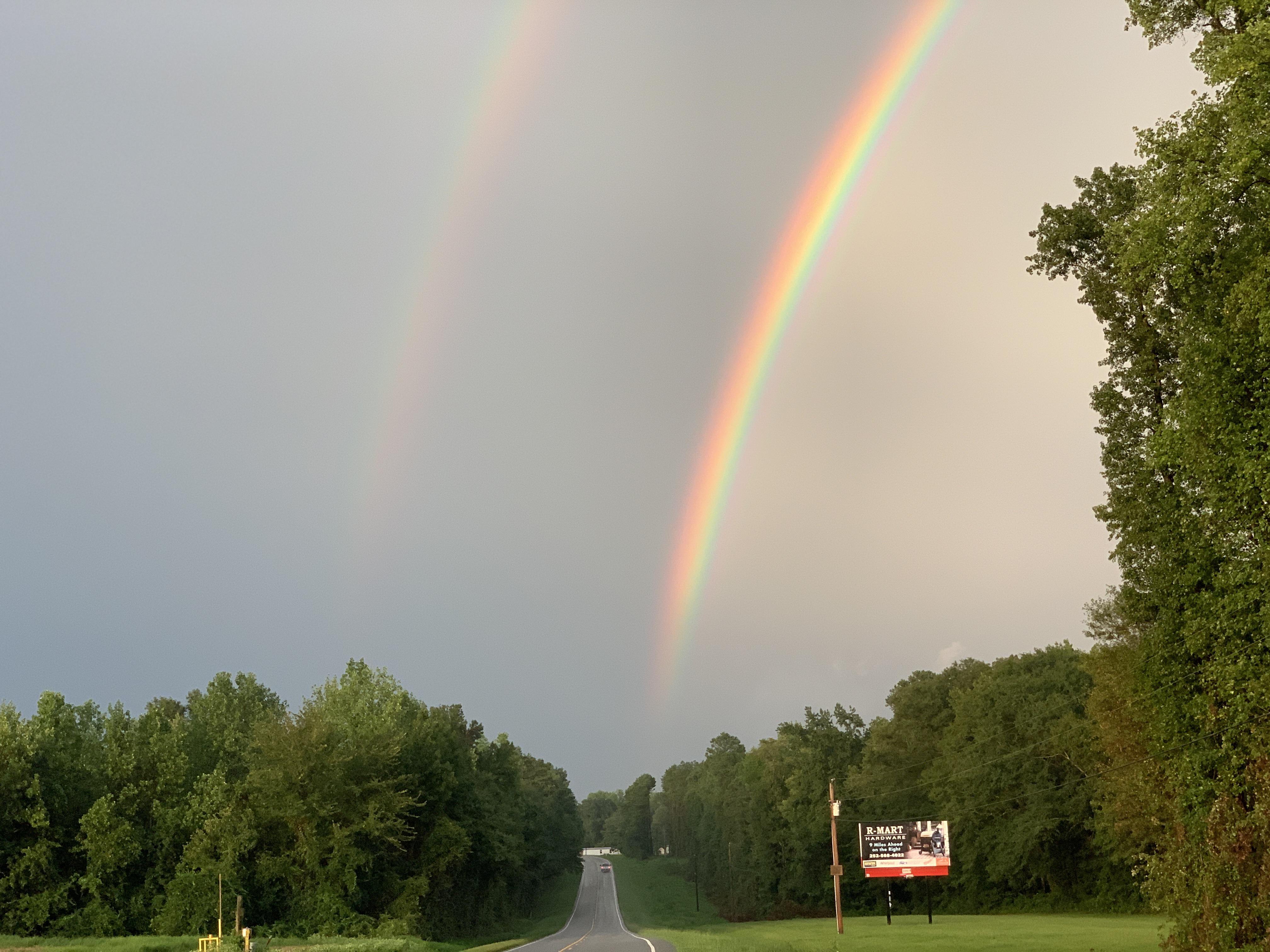 Pot of gold maybe near Pink Hill, NC tonight? r/NorthCarolina