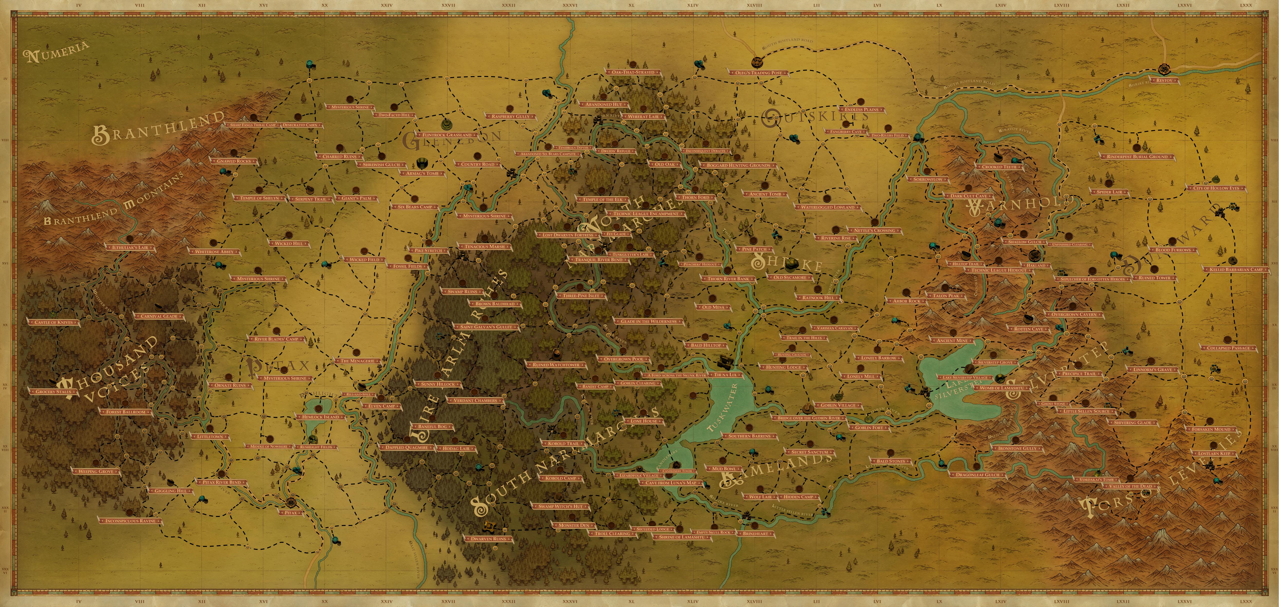 Pathfinder Kingmaker World Map Dragon lich lair Pathfinder_Kingmaker