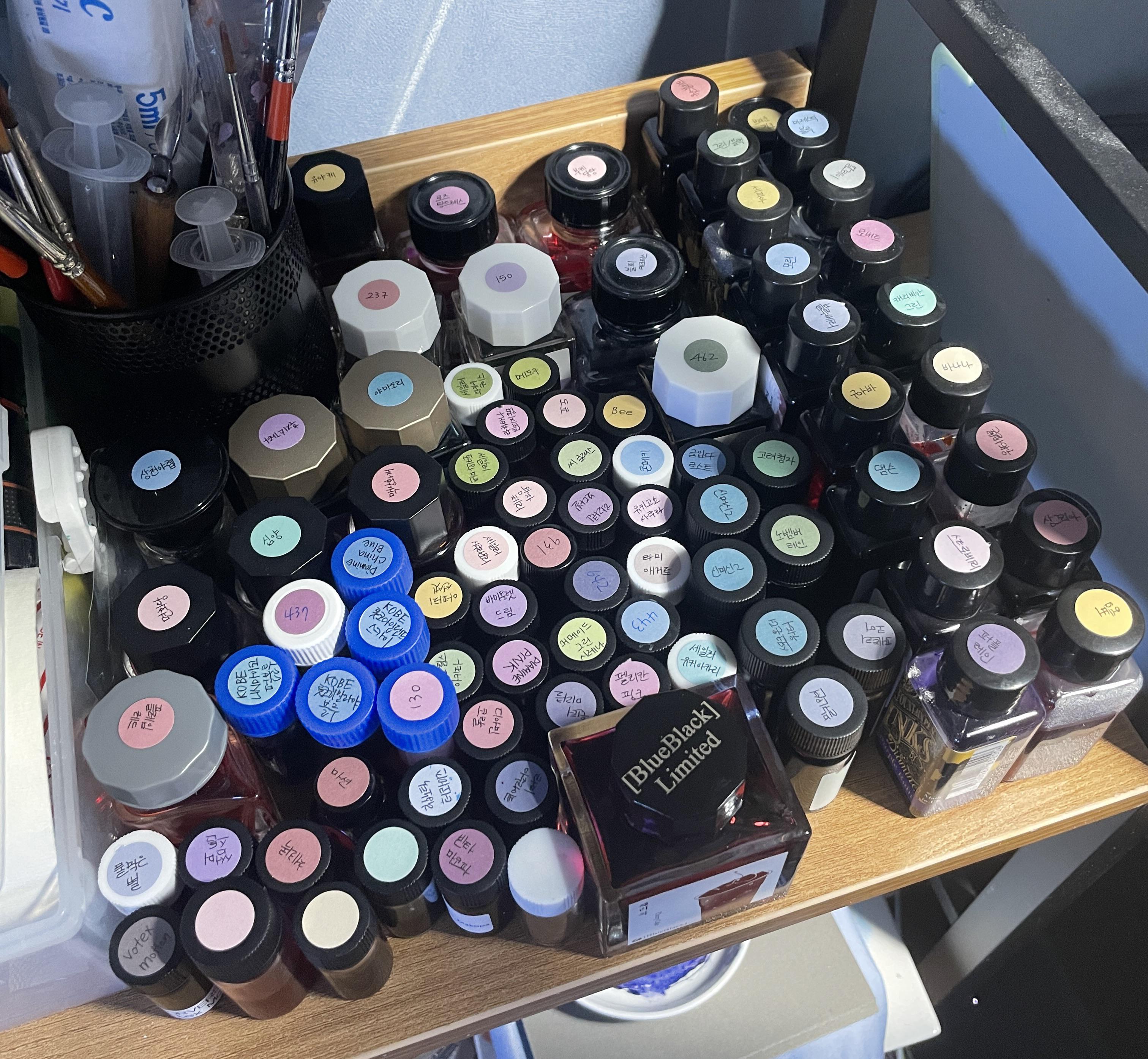 my ink shelf is full 😅 r/fountainpens