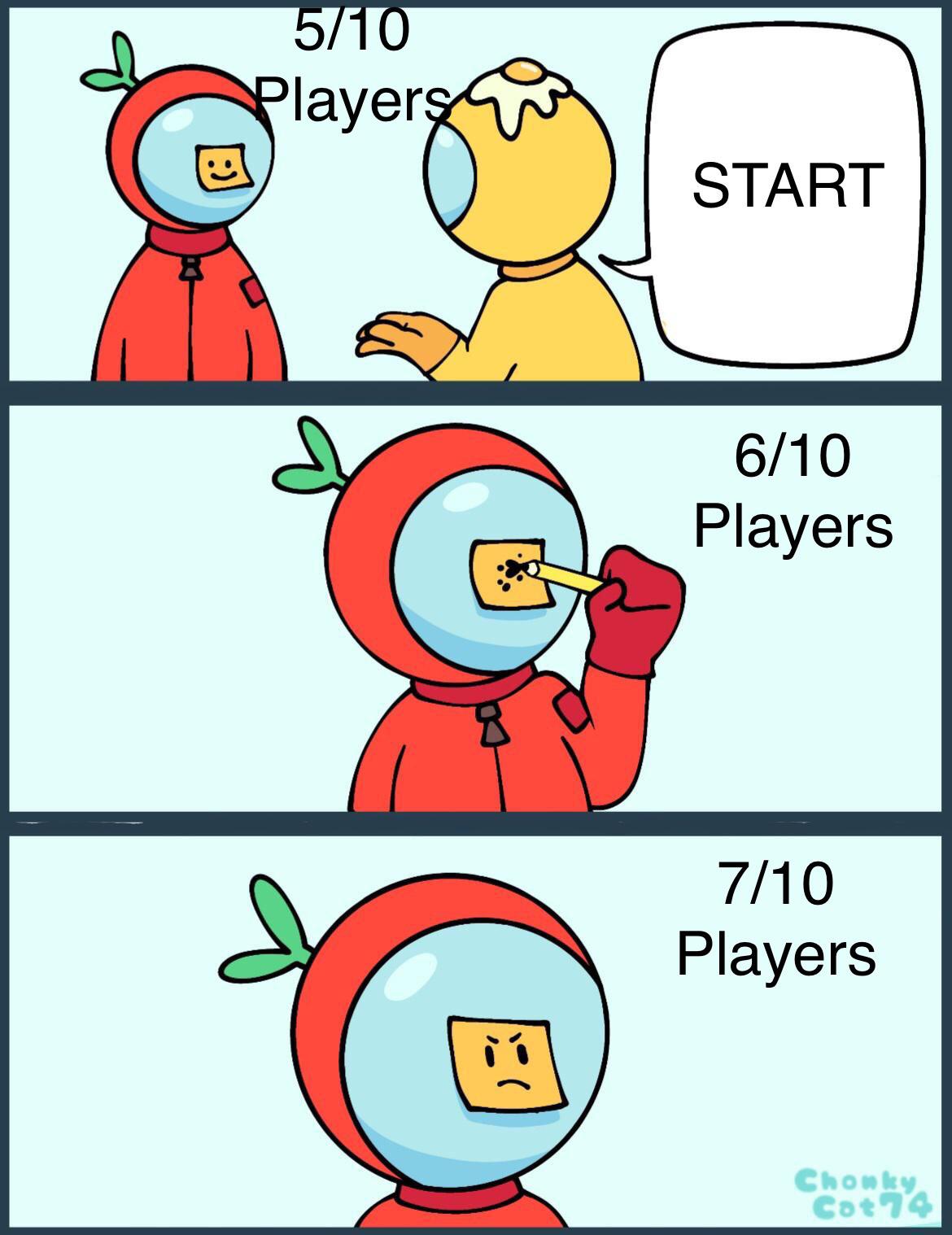 (Meme Template made by u/ChonkyCat74) such frustration AmongUsMemes