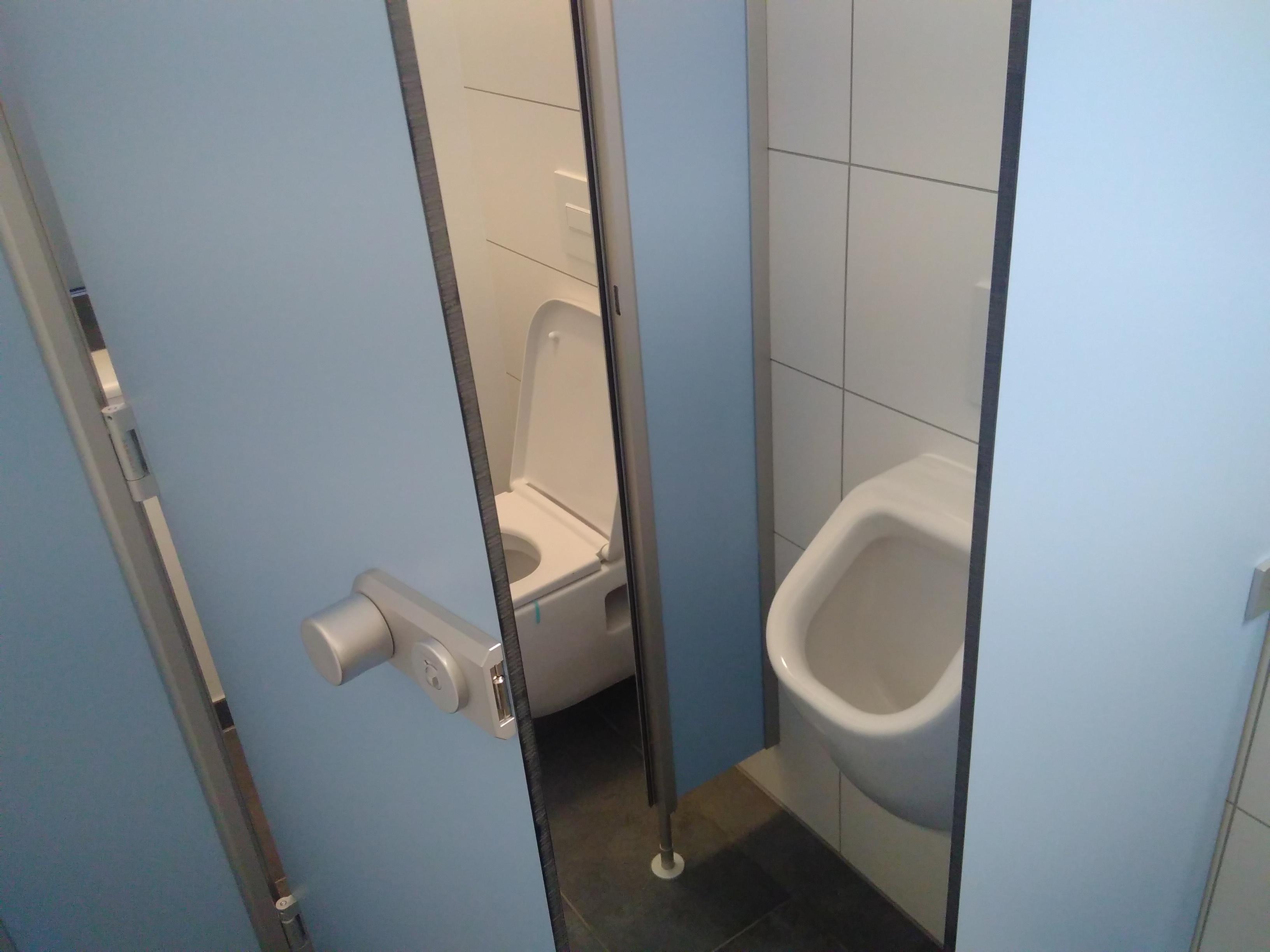 This toilet/urinal setup r/BadDesigns