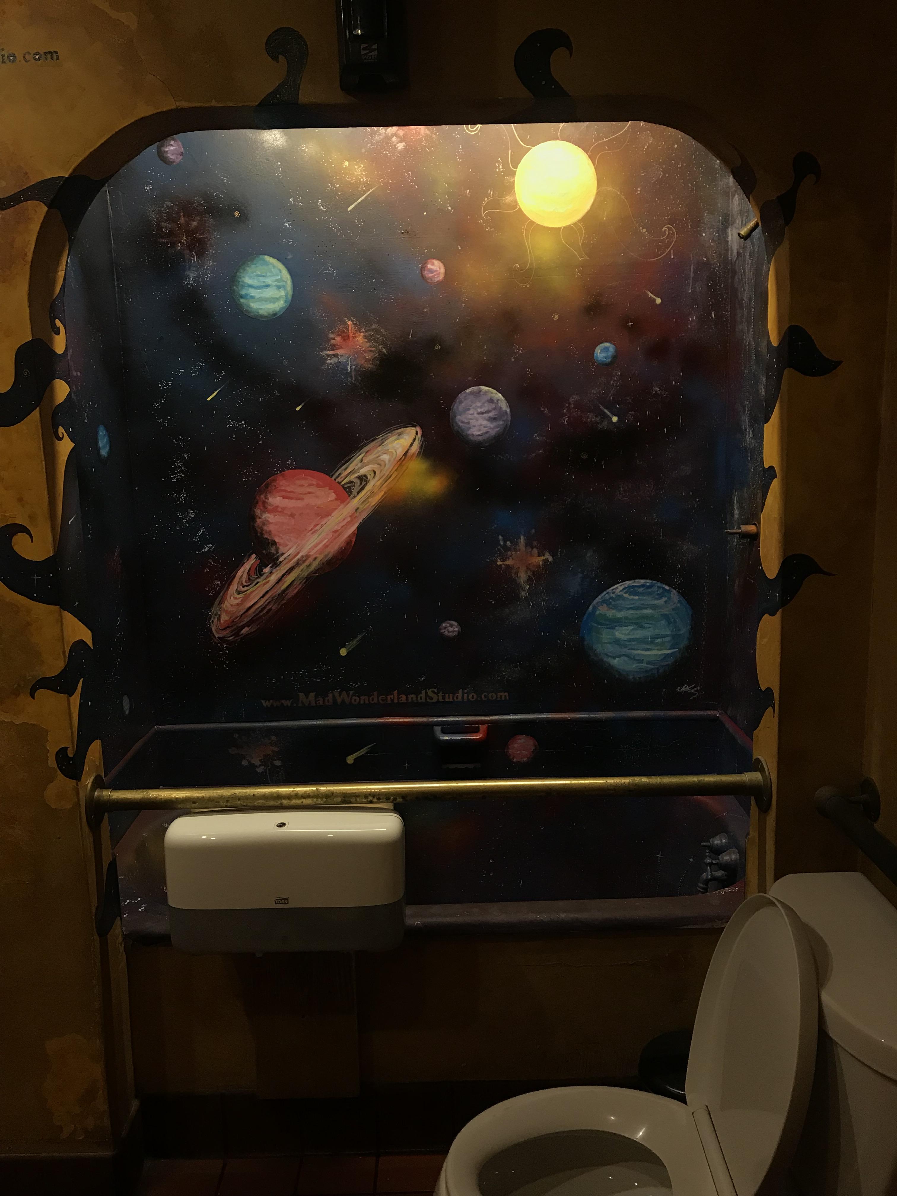 This coffee shop’s restroom has a galaxy bathtub in it! mildlyinteresting