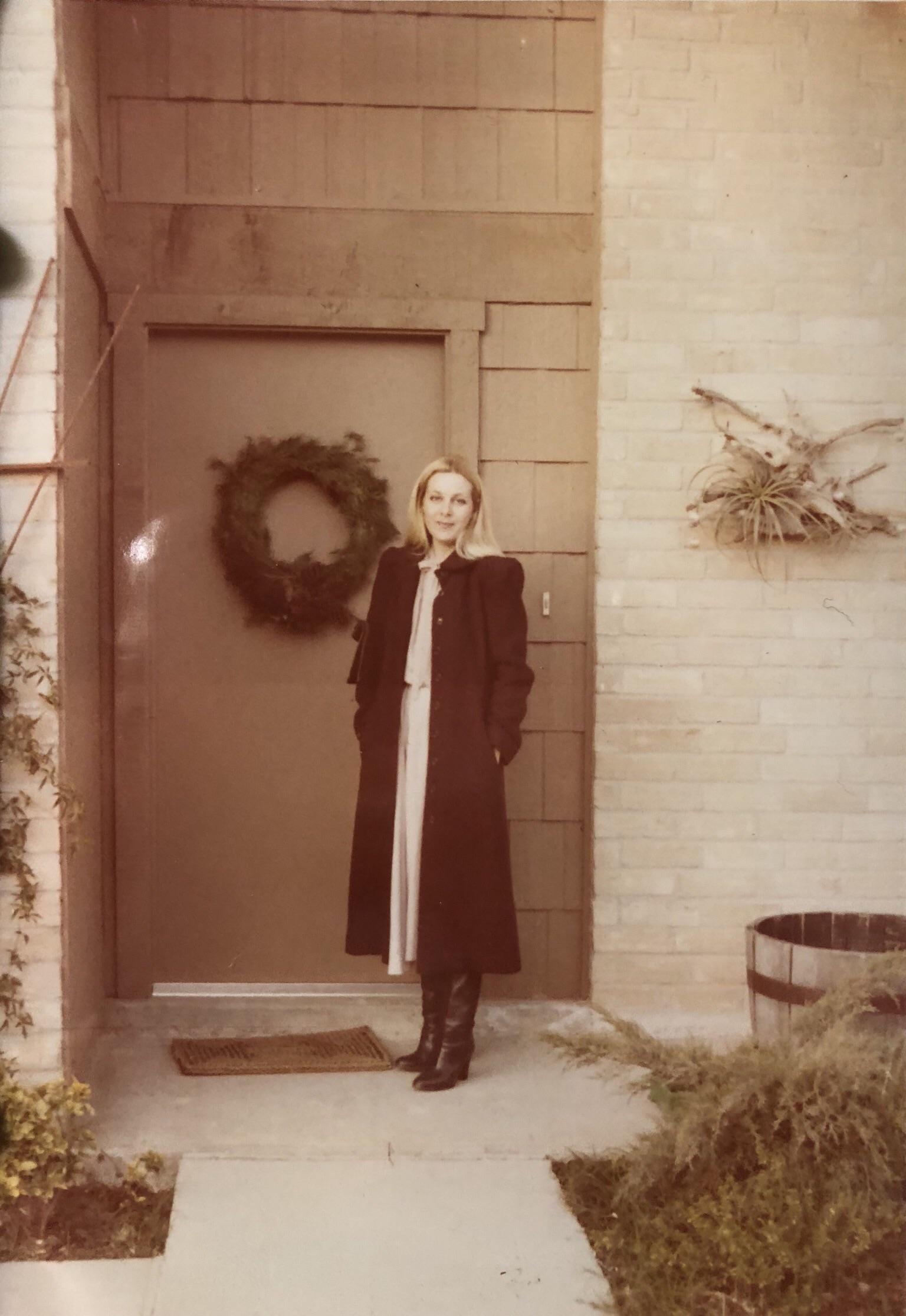 My mother, Christmas 1977 Katy, Texas OldSchoolCool