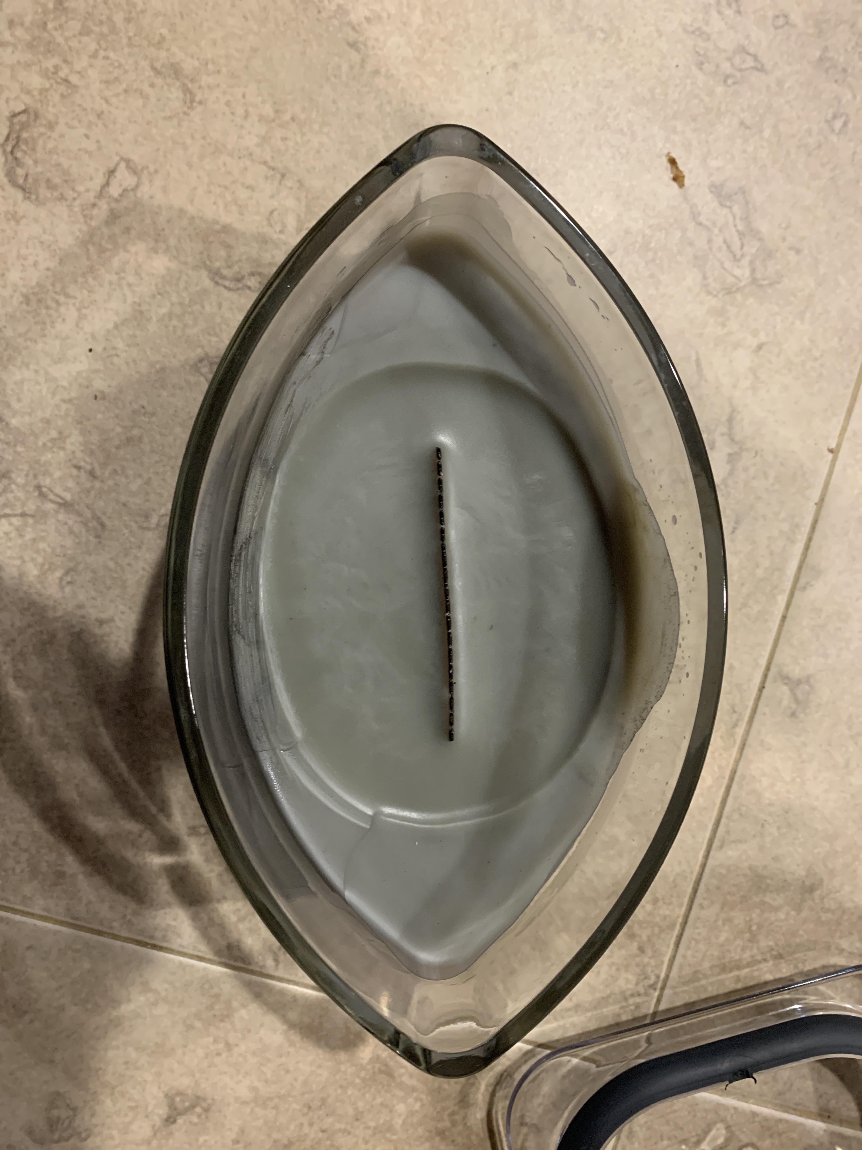 This eye shaped candle I have, which after burning, made a smaller