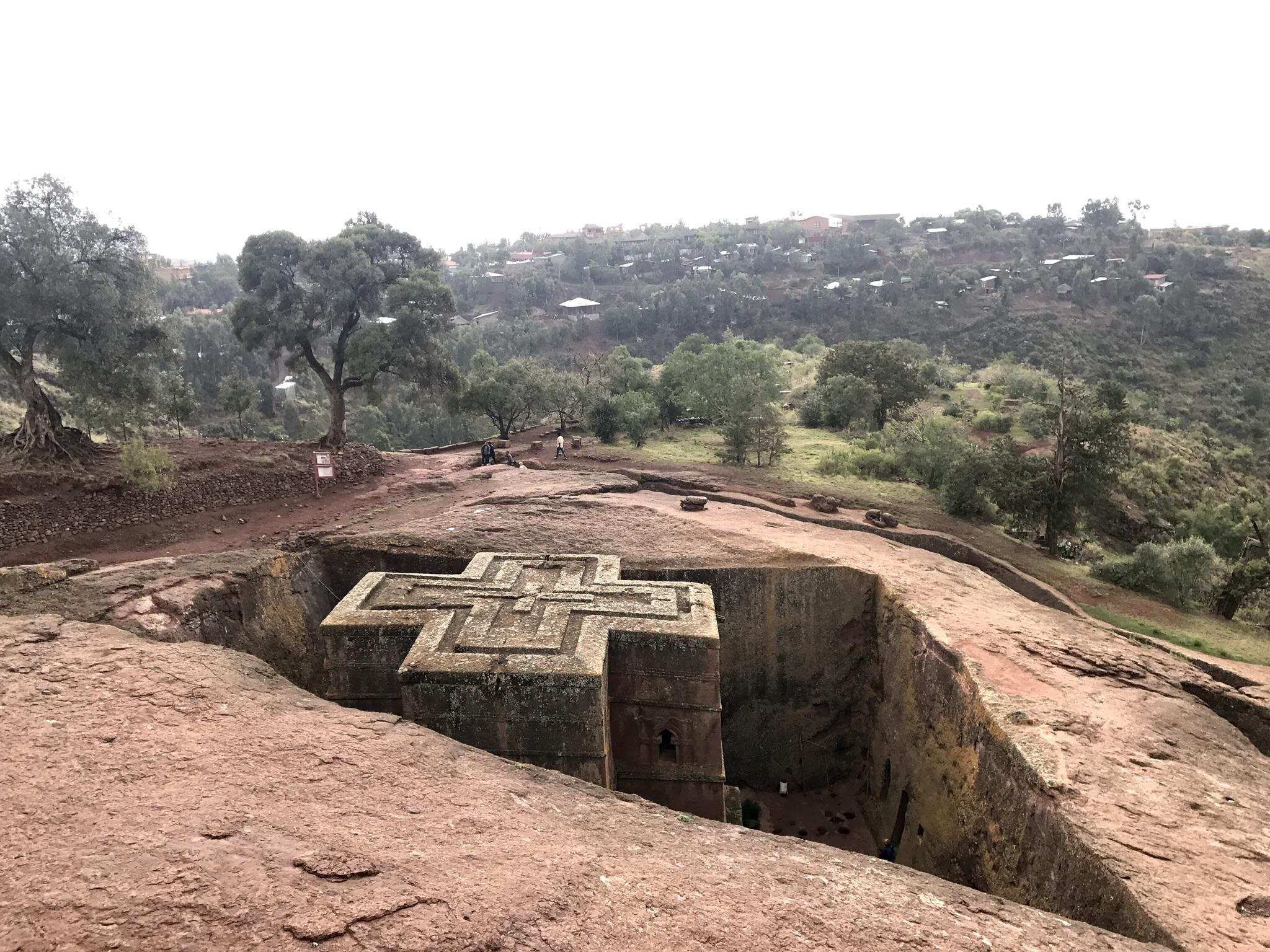 12th century subterranean churches carved out of rock in Lalibela